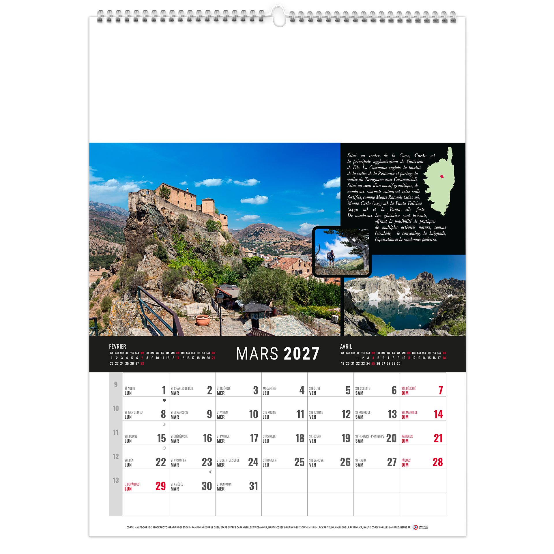 Maquis 2027 – Calendrier avec logo - vue 3