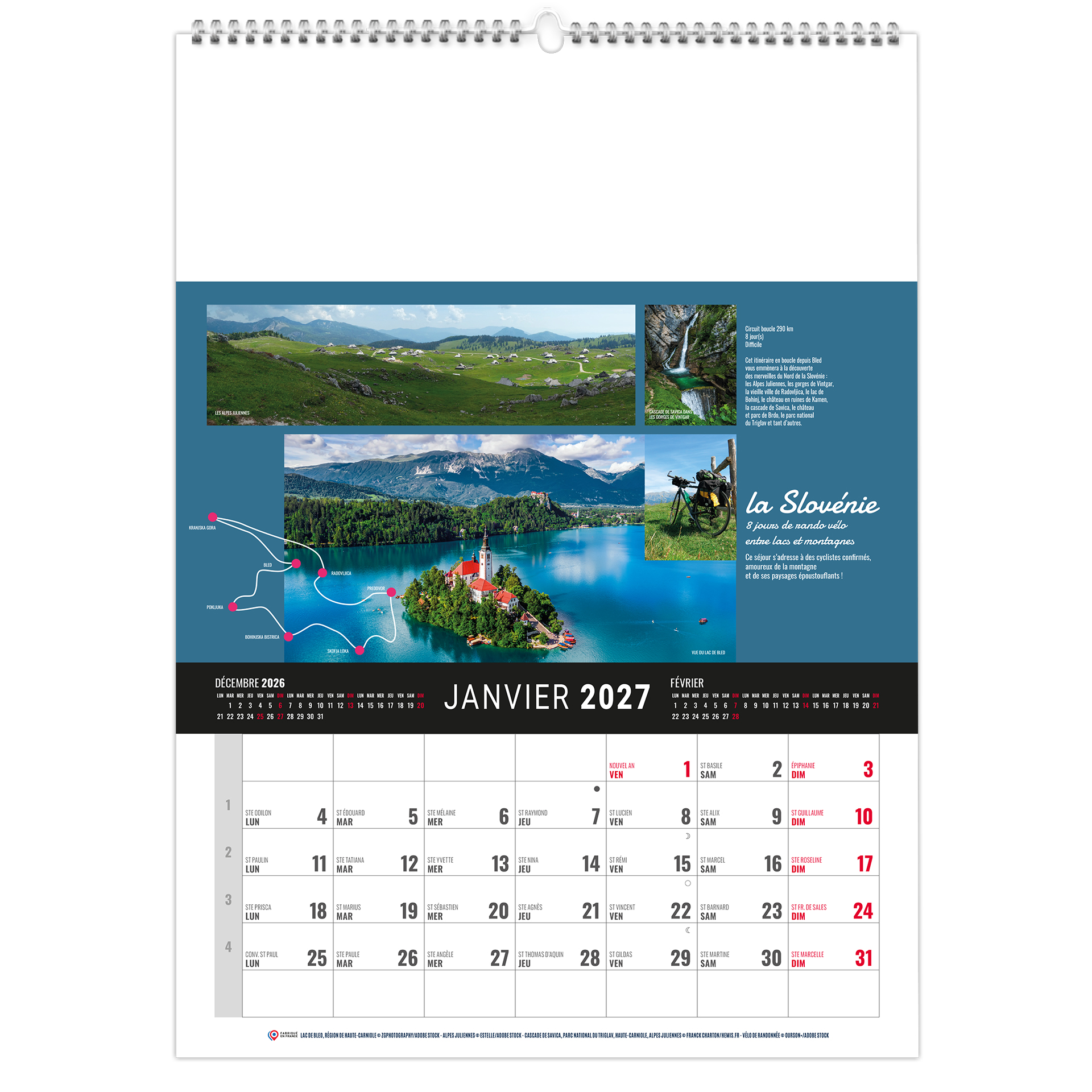 Illustre Monde 2027 — calendrier 2027 personnalisé La Roche-sur-Yon