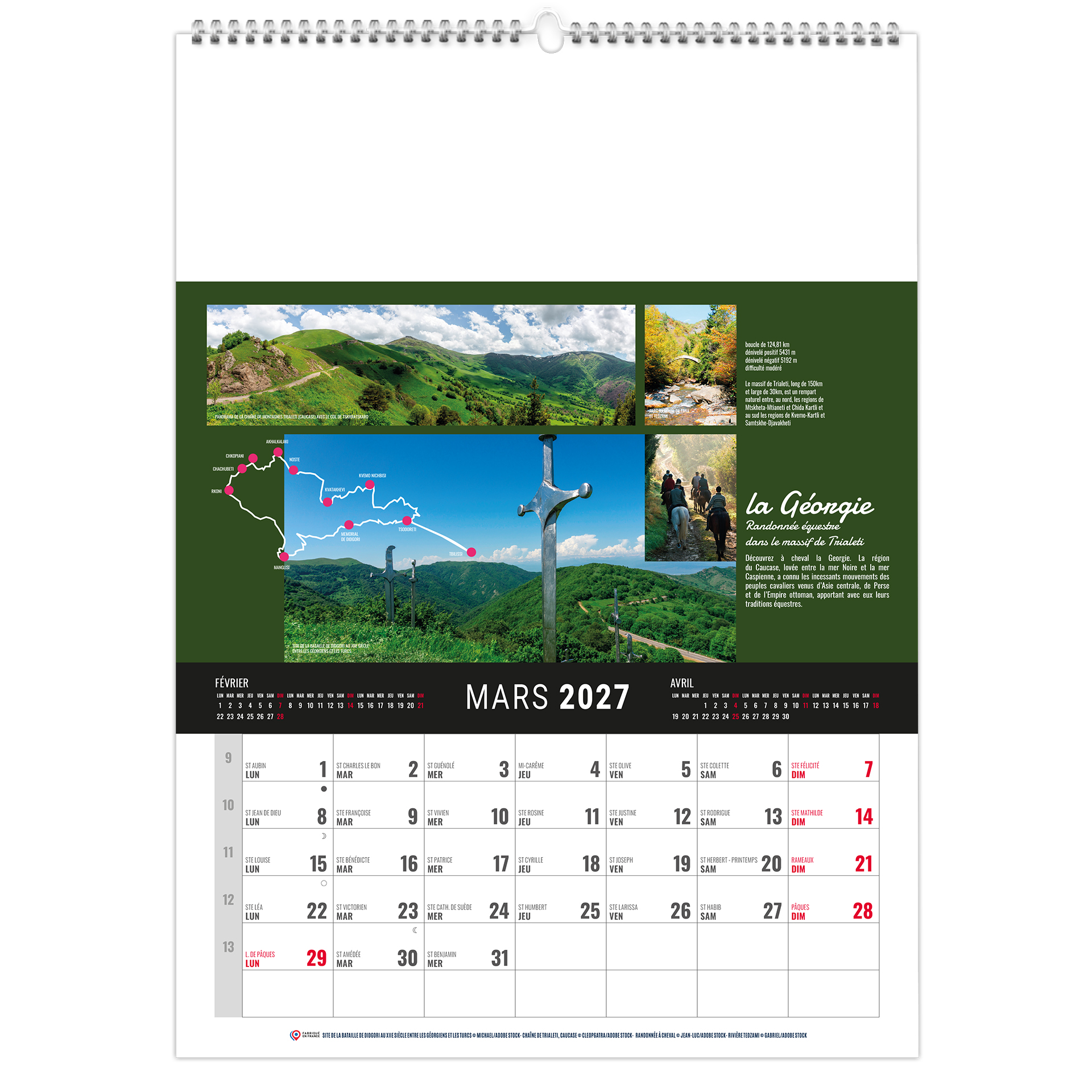 Illustre monde 2027 – Calendrier avec logo - vue 3