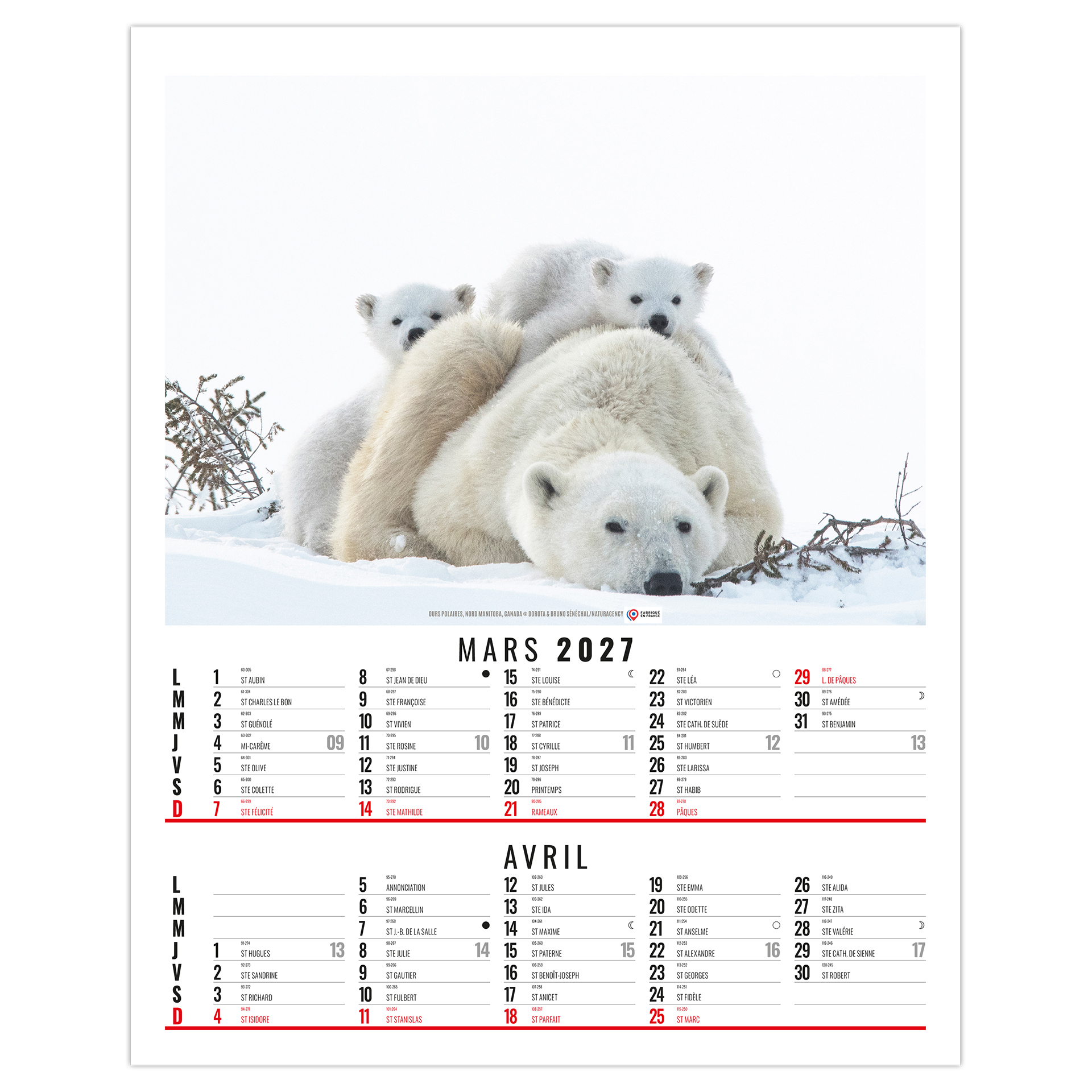 Anna 2027 – Calendrier avec logo - vue 3