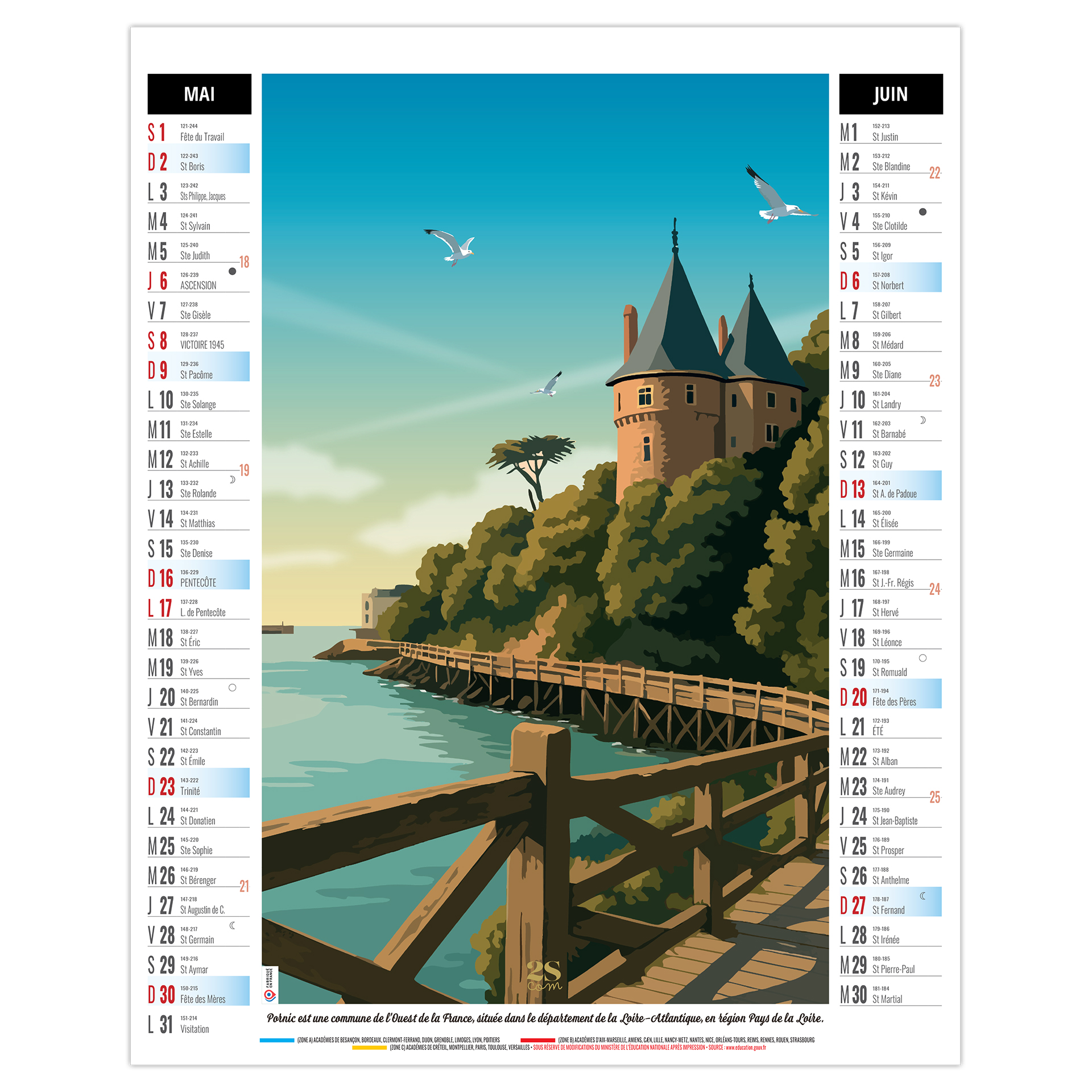 Diane 2027 – Calendrier avec logo - vue 4