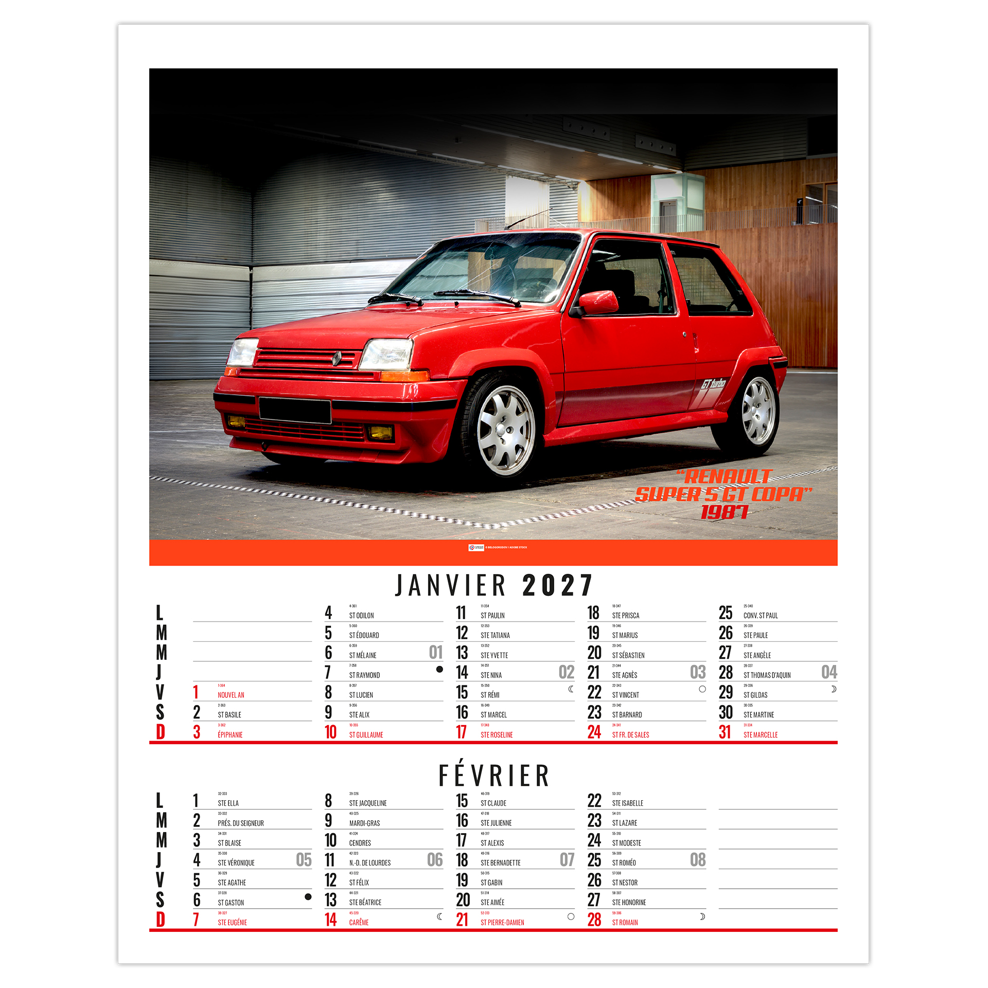 Gilles 2027 – Calendrier avec logo - vue 2