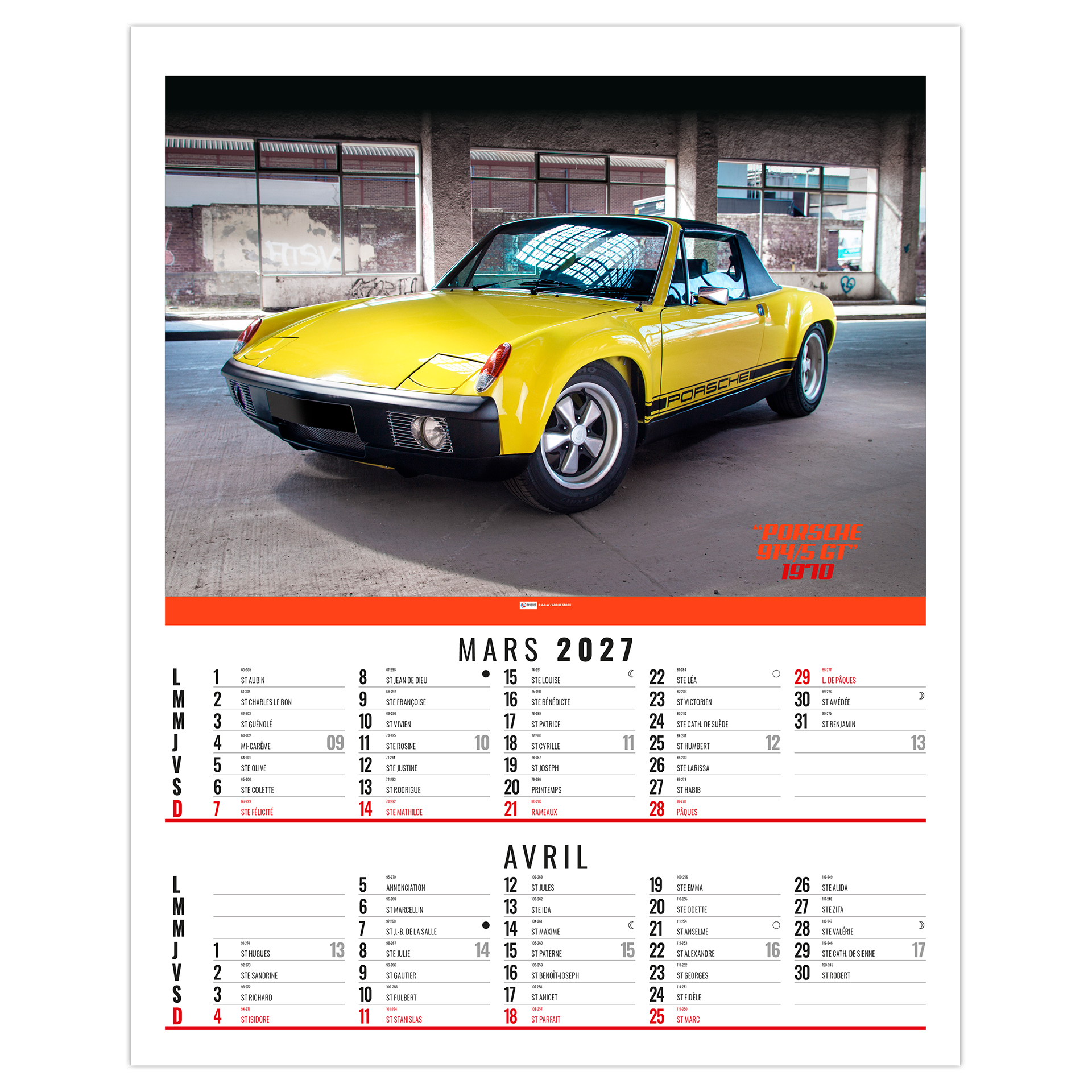 Gilles 2027 – Calendrier avec logo - vue 3