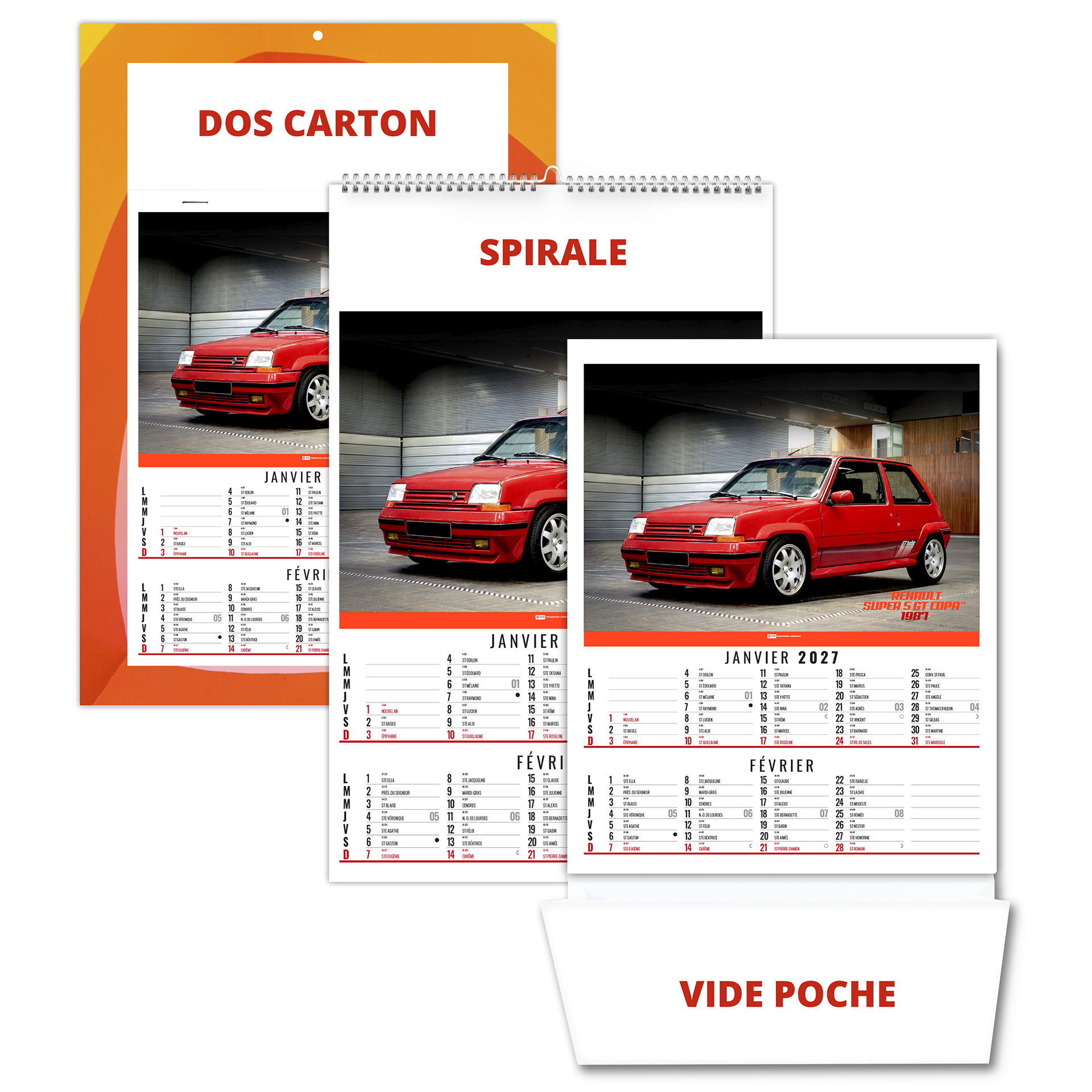 Gilles 2027 – Calendrier avec logo - vue 1