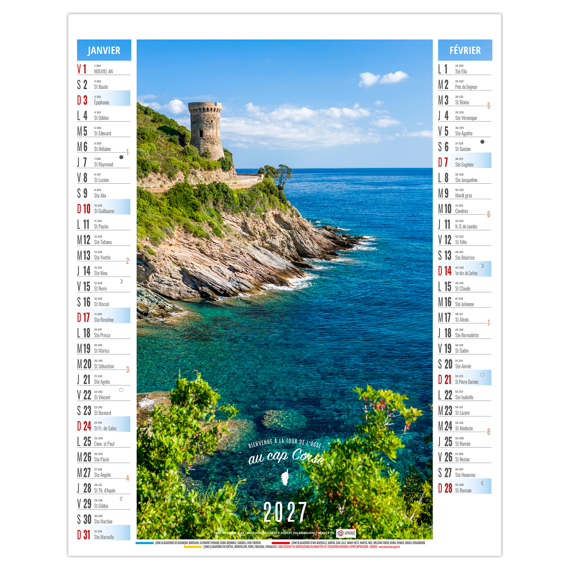 Léa 2027 – Calendrier avec logo - vue 2