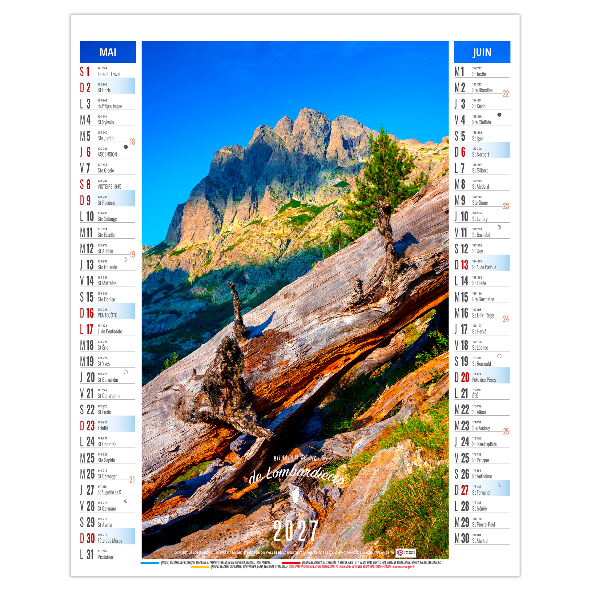 Léa 2027 – Calendrier avec logo - vue 4