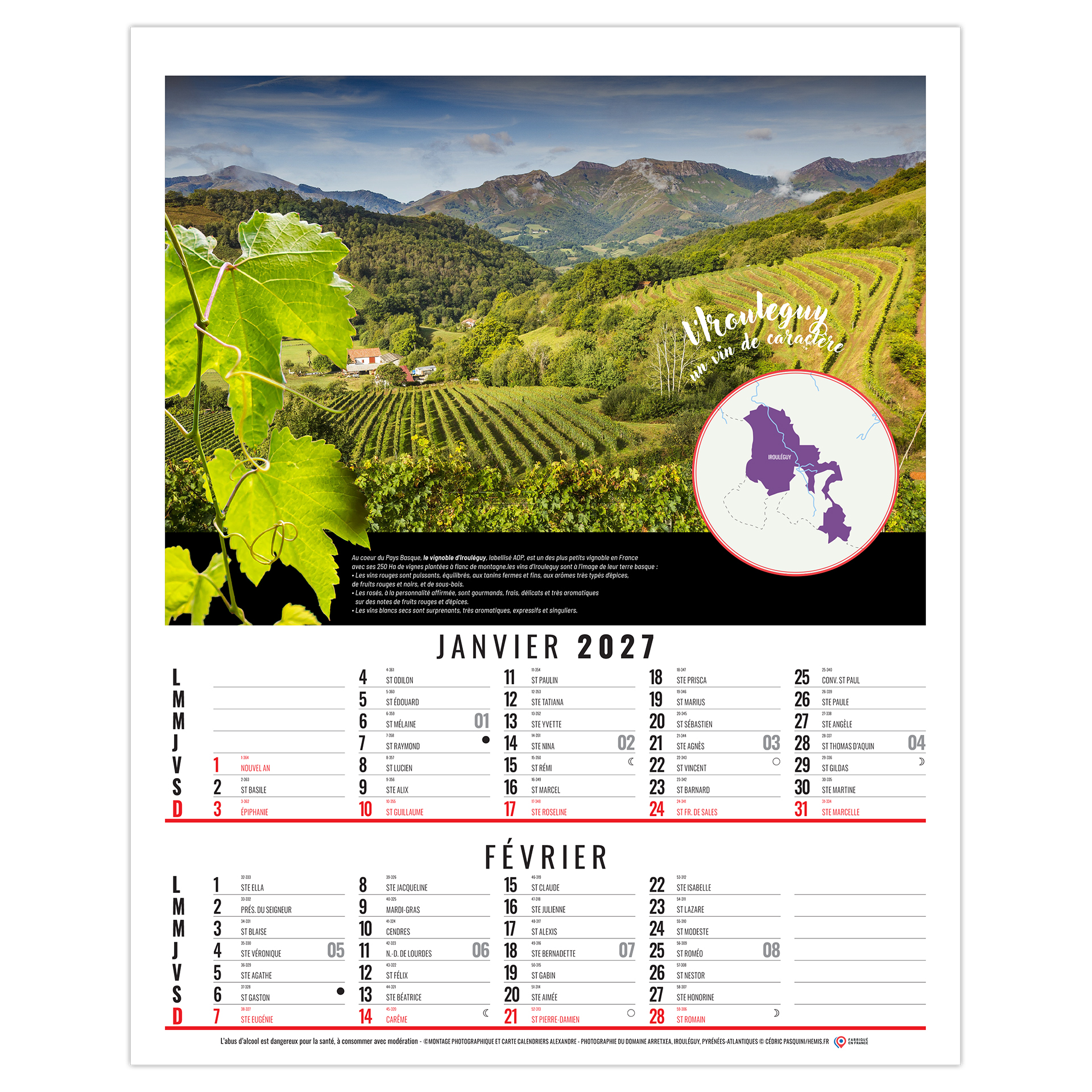 Louis 2027 – Calendrier avec logo - vue 2