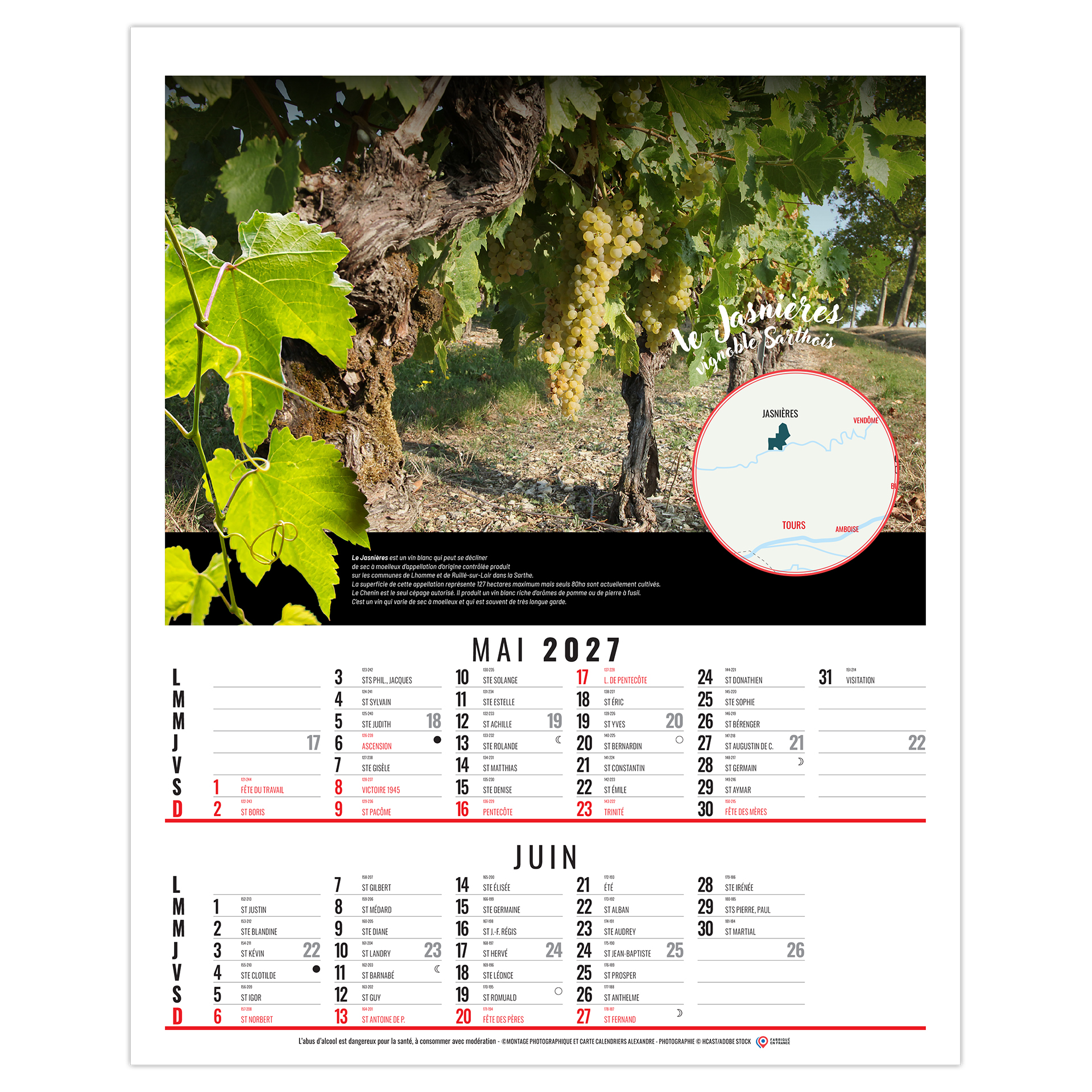 Louis 2027 – Calendrier avec logo - vue 4