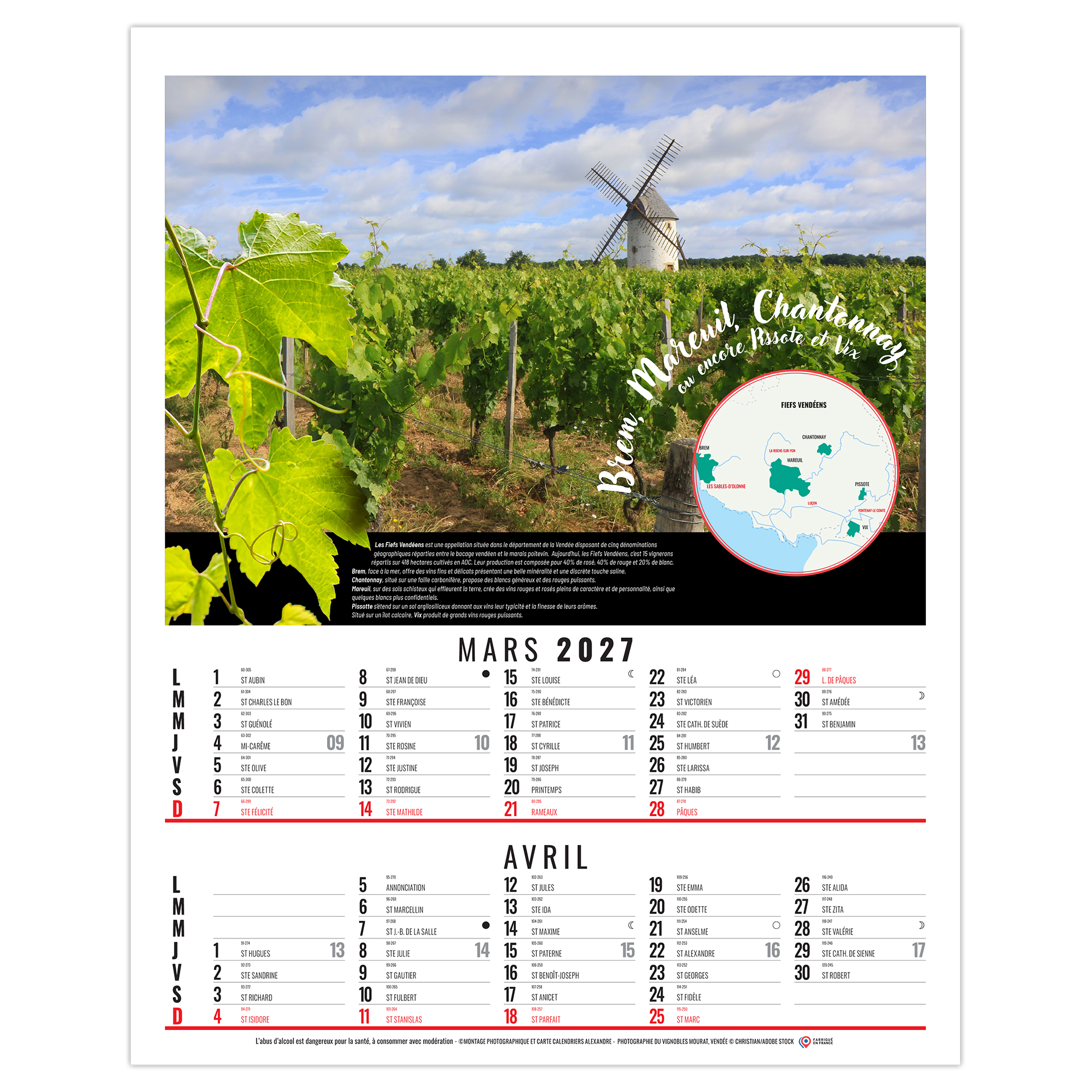 Louis 2027 – Calendrier avec logo - vue 3