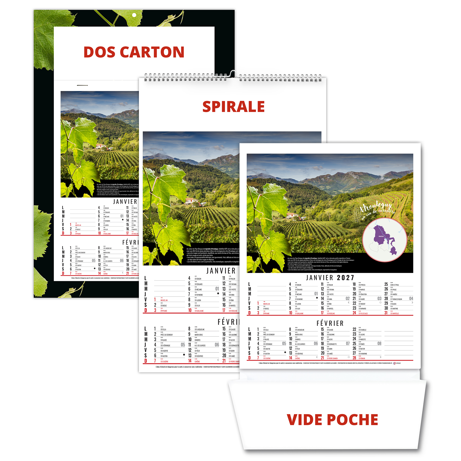 Louis 2027 – Calendrier avec logo - vue 1