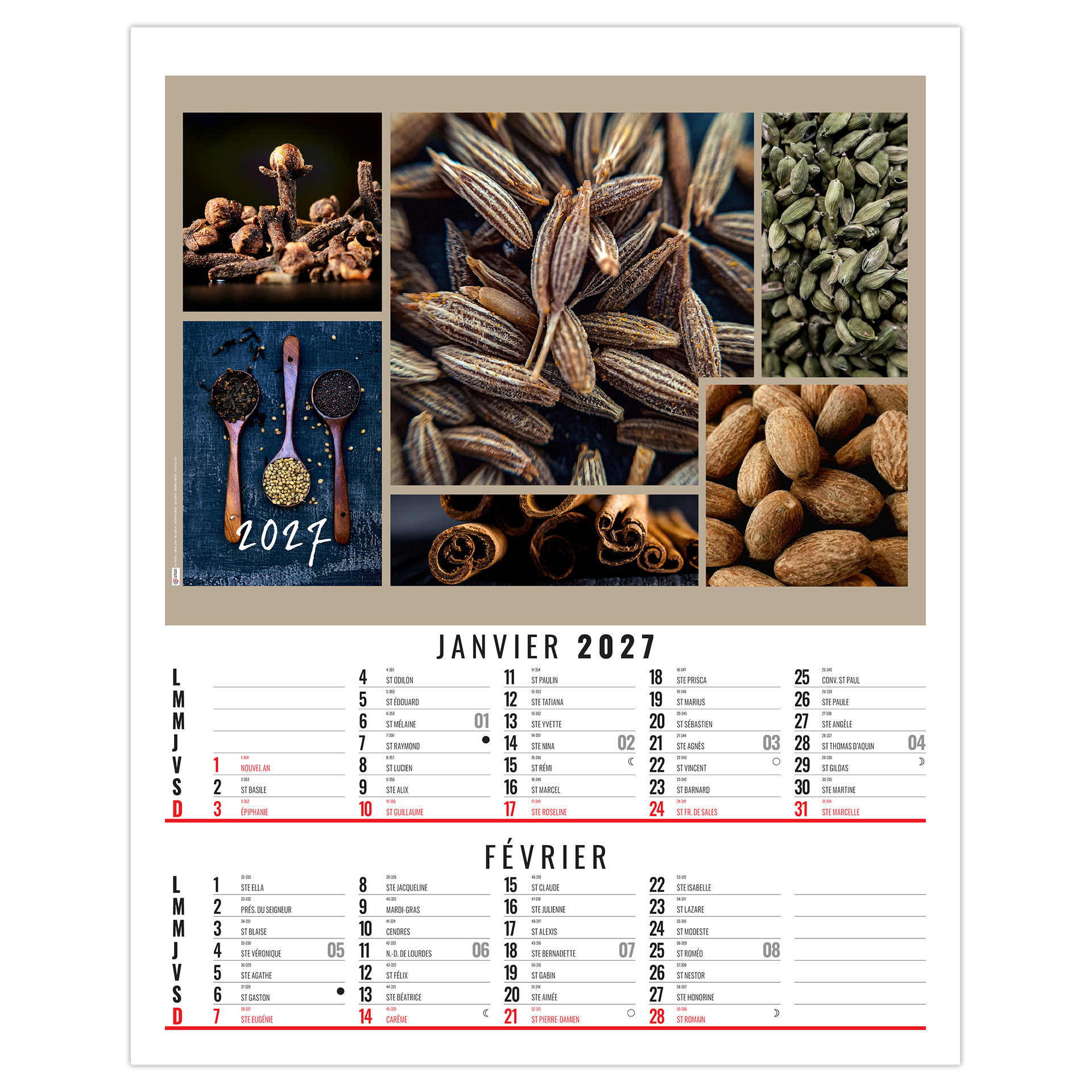 Maë 2027 – Calendrier avec logo - vue 2