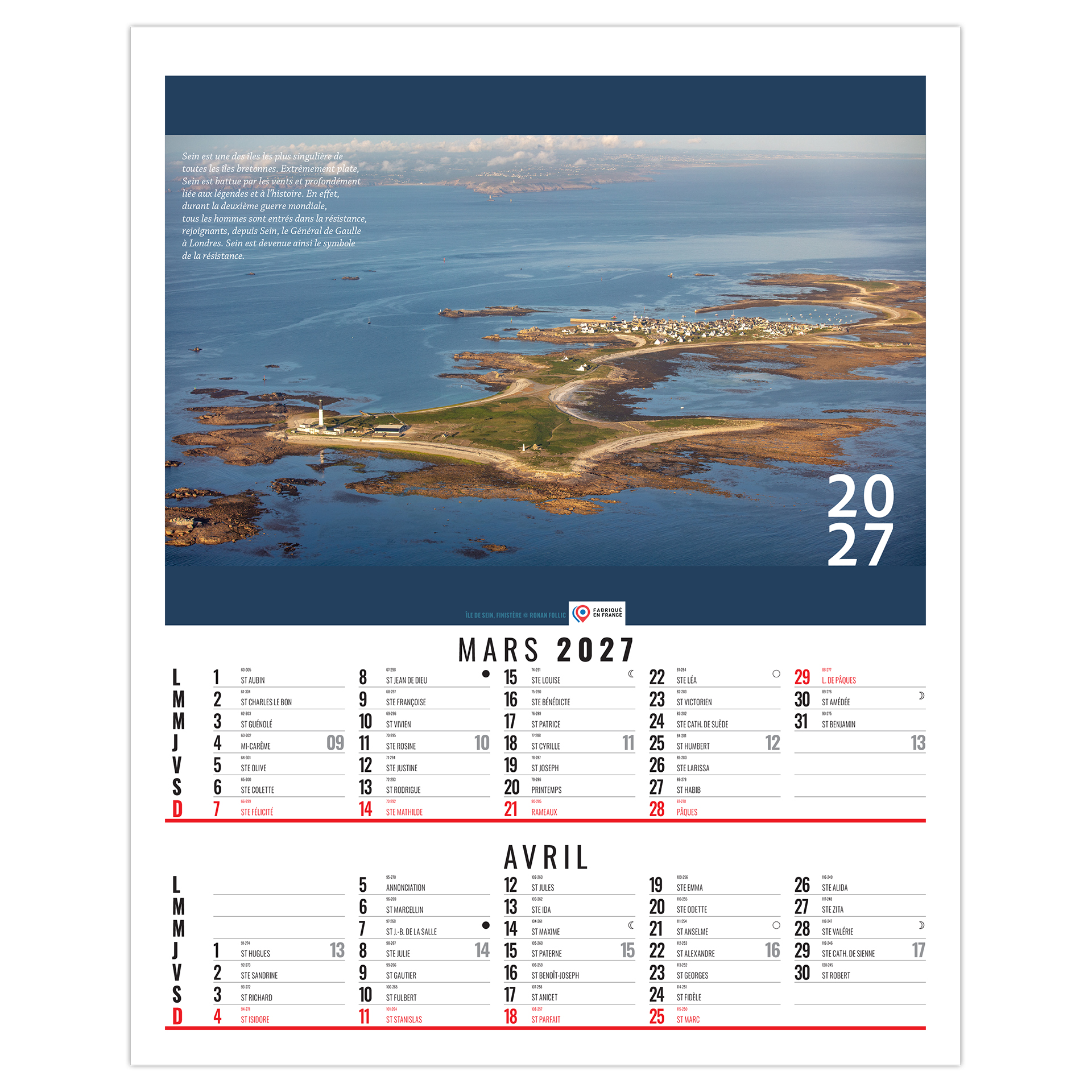 Matisse 2027 – Calendrier avec logo - vue 3