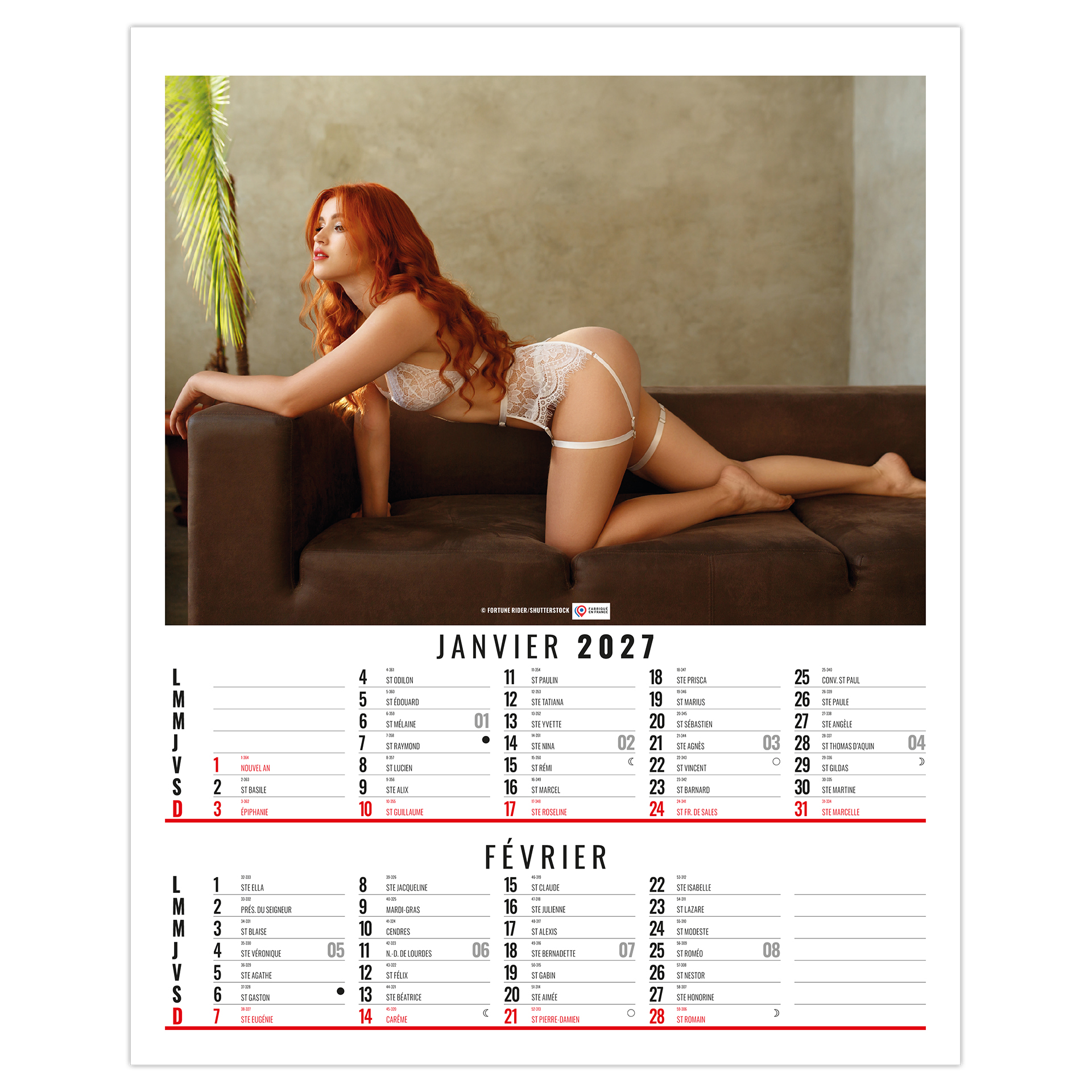 Ophélie 2027 – Calendrier avec logo - vue 2