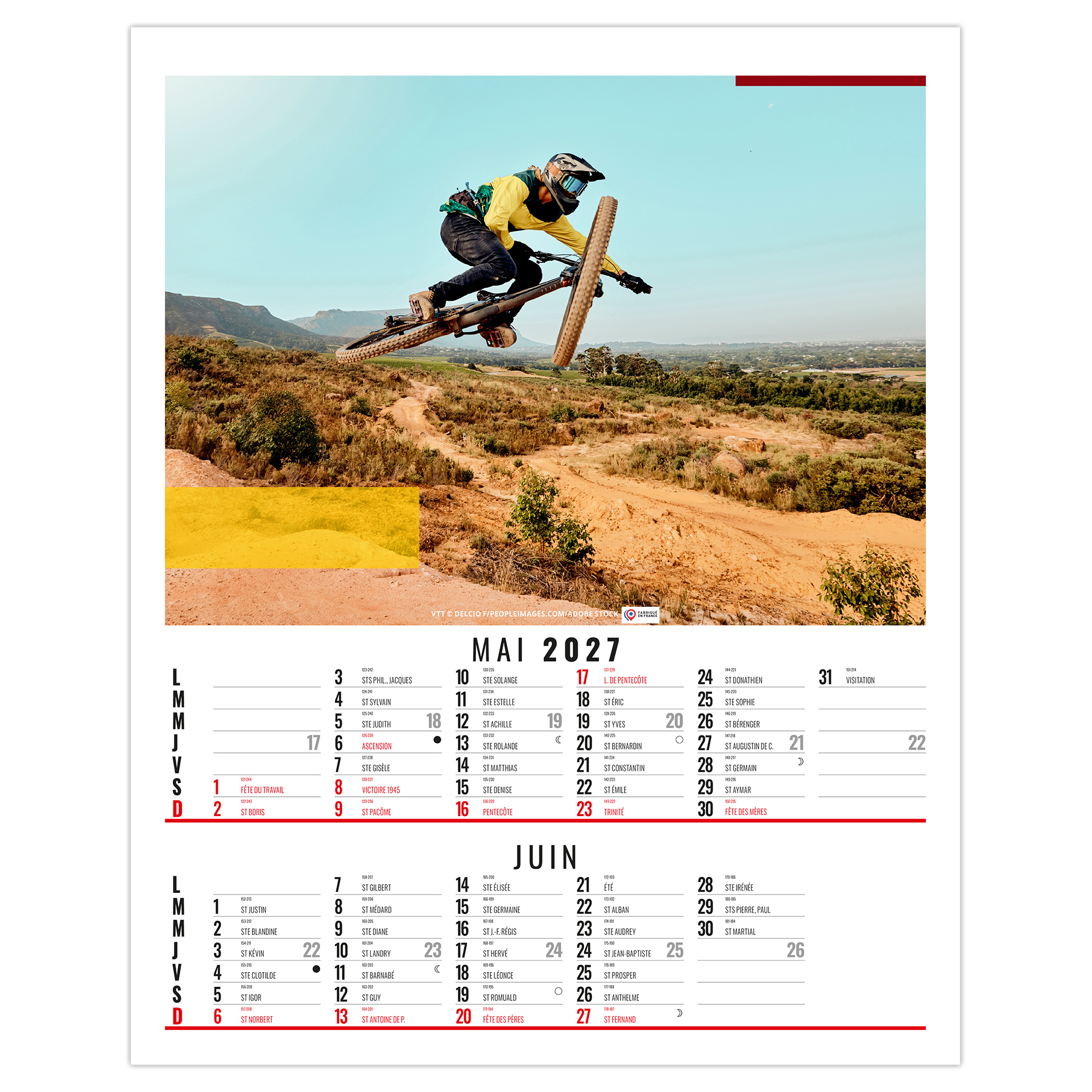 Pierre 2027 – Calendrier avec logo - vue 4