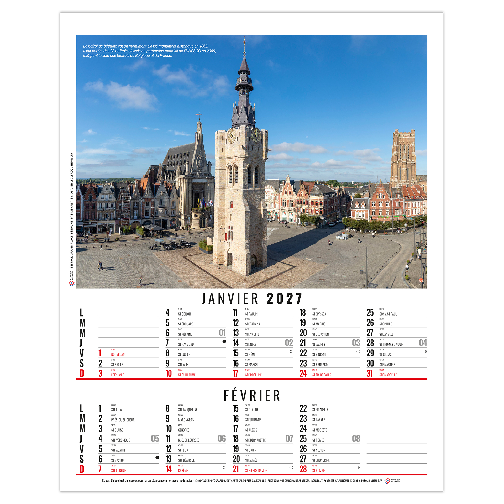 Romy 2027 – Calendrier avec logo - vue 2