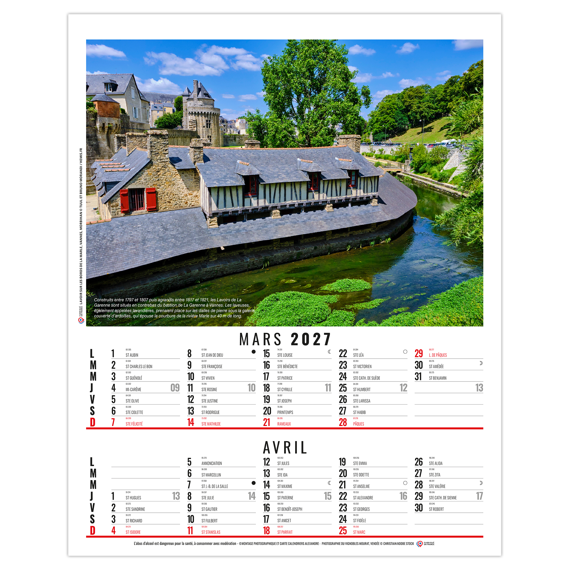 Romy 2027 – Calendrier avec logo - vue 3