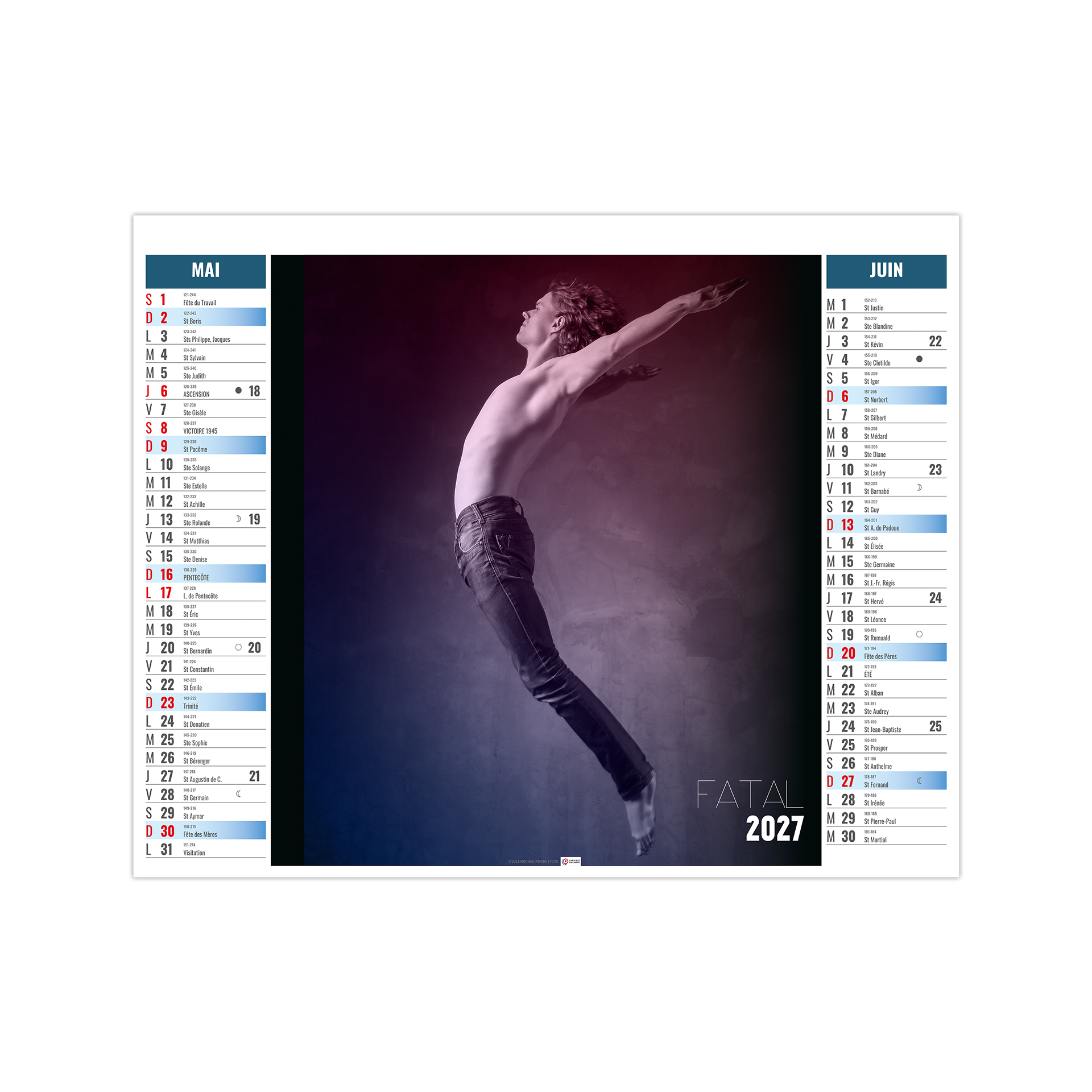 Corps 2027 – Calendrier avec logo - vue 4
