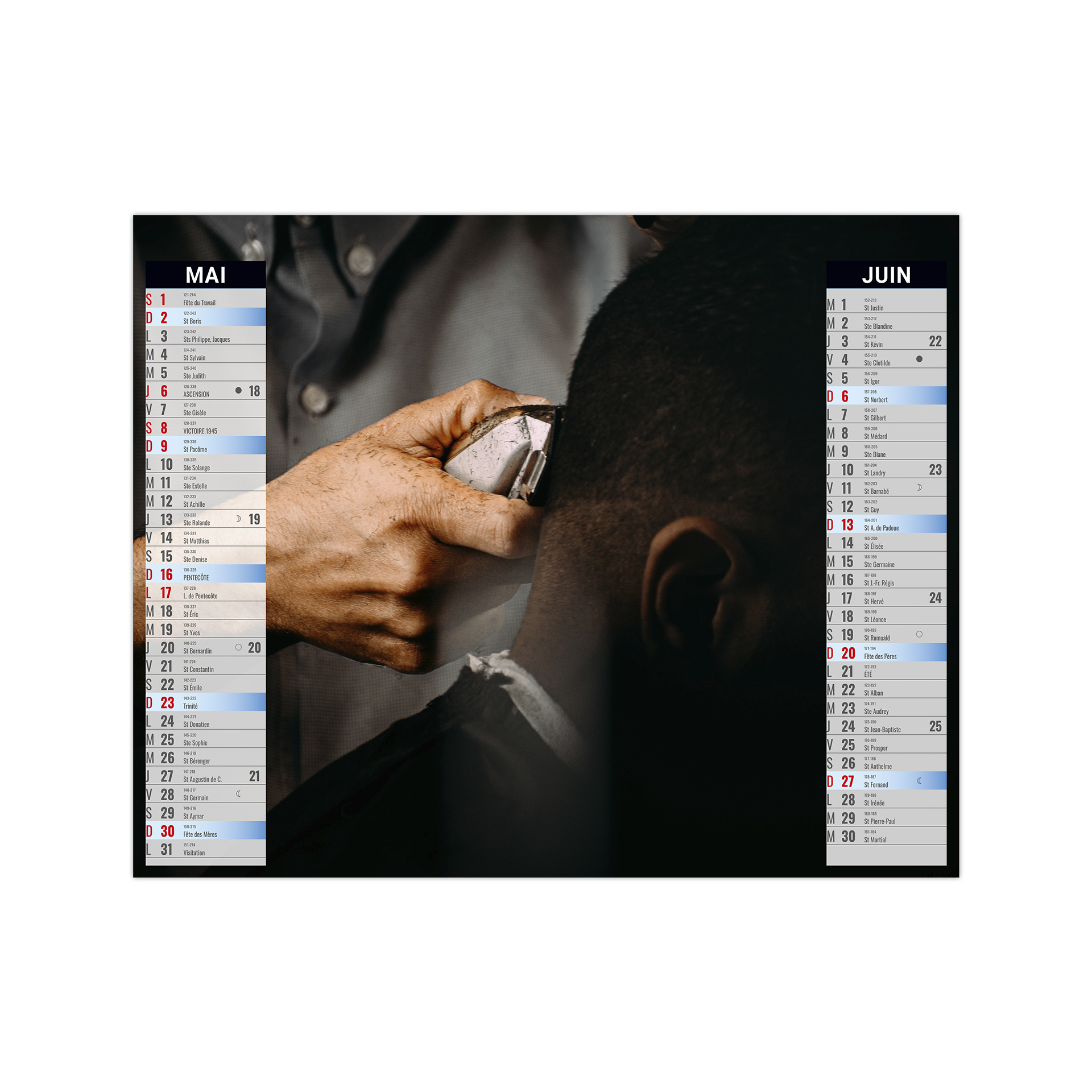 Illustre 2 en 1 creation 2027 – Calendrier avec logo - vue 4
