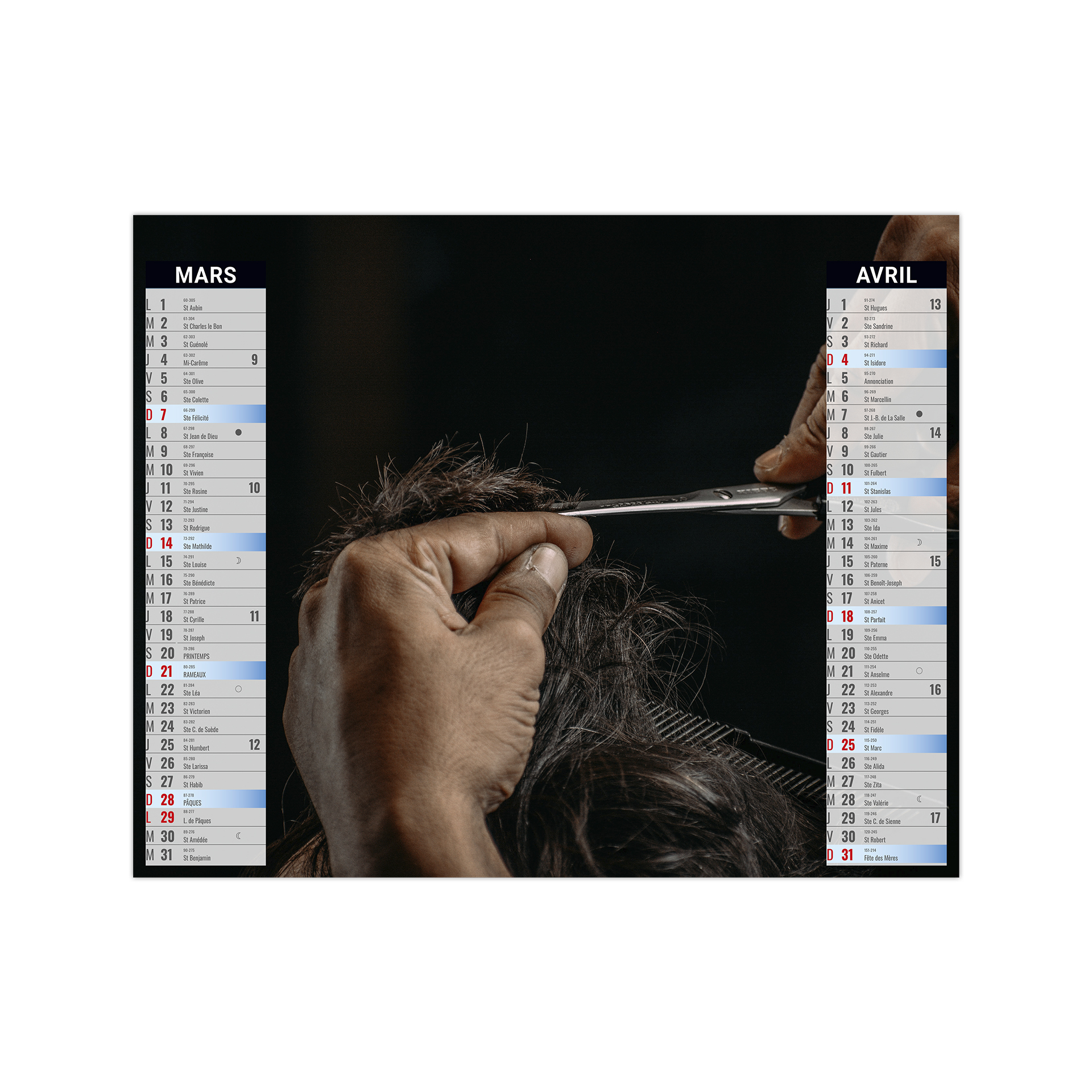 Illustre 2 en 1 creation 2027 – Calendrier avec logo - vue 3
