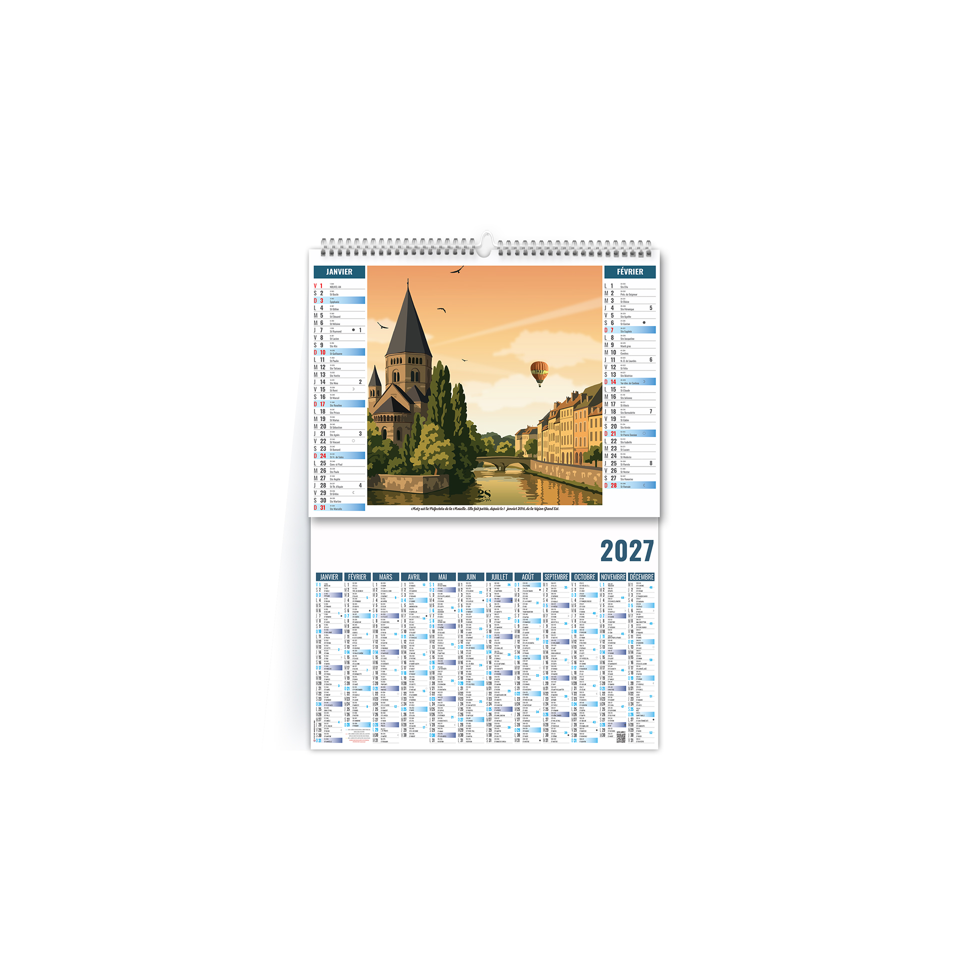 Découvertes 2027 – Calendrier avec logo - vue 1