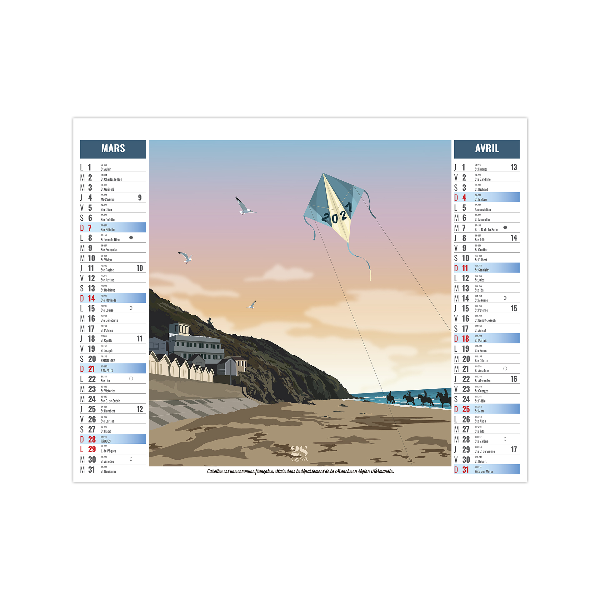 Découvertes 2027 – Calendrier avec logo - vue 3