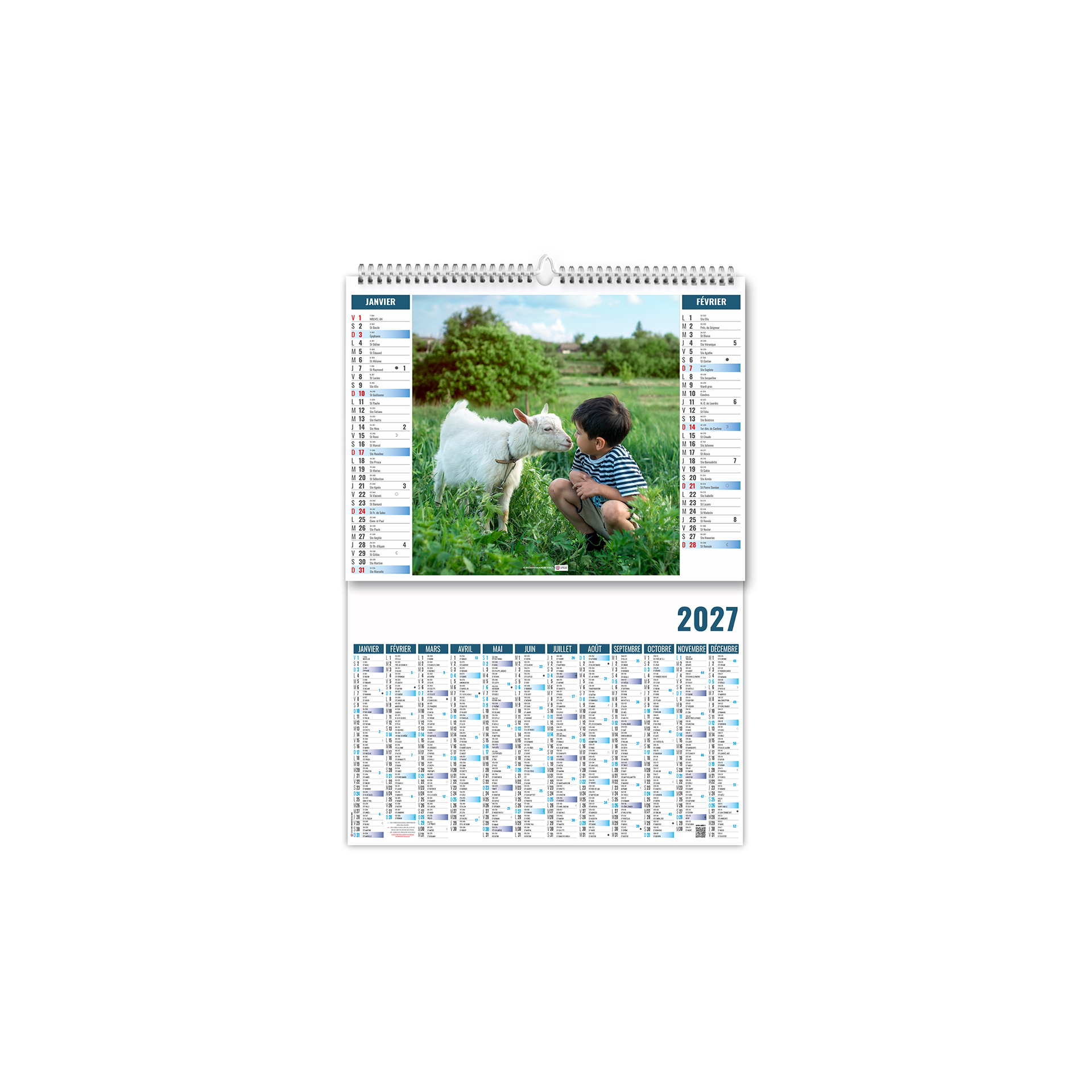 Enfants 2027 – Calendrier avec logo - vue 1