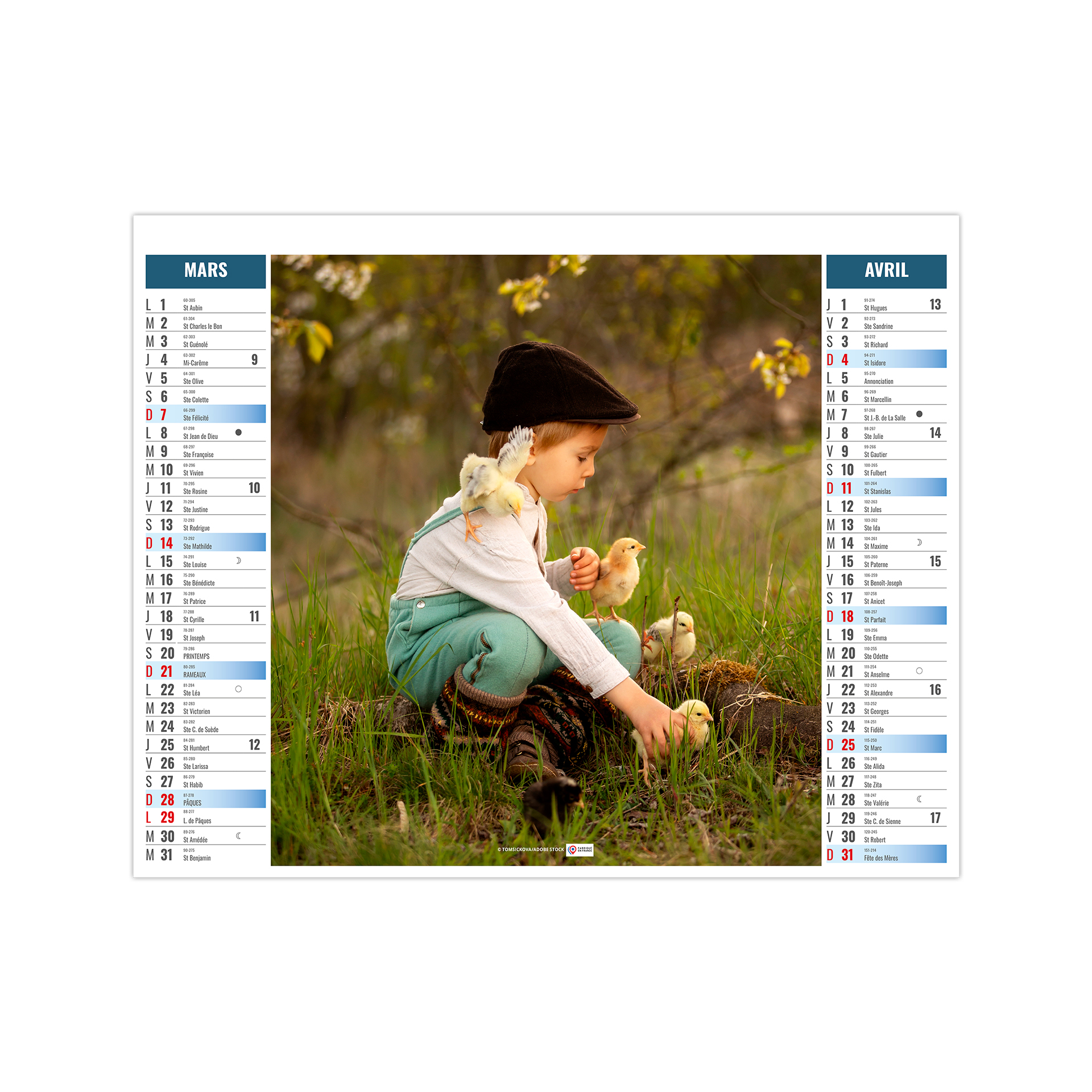 Enfants 2027 – Calendrier avec logo - vue 3