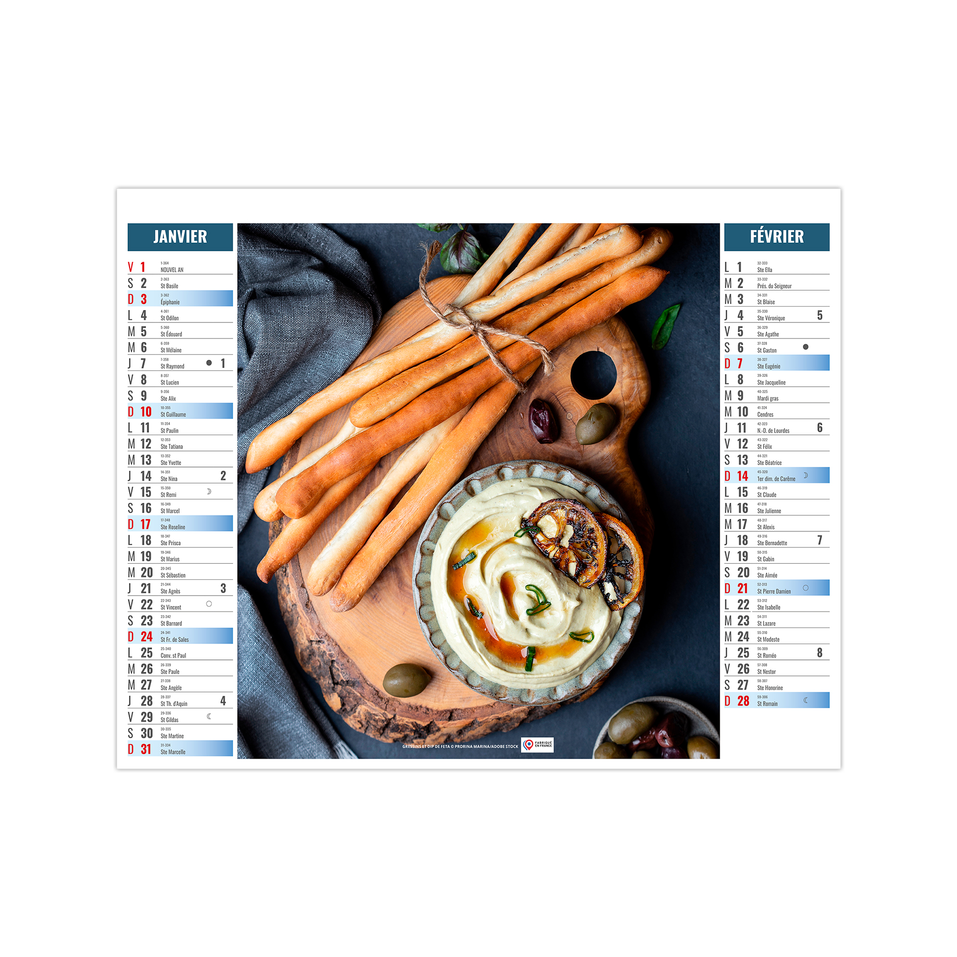 Fooding 2027 – Calendrier avec logo - vue 2
