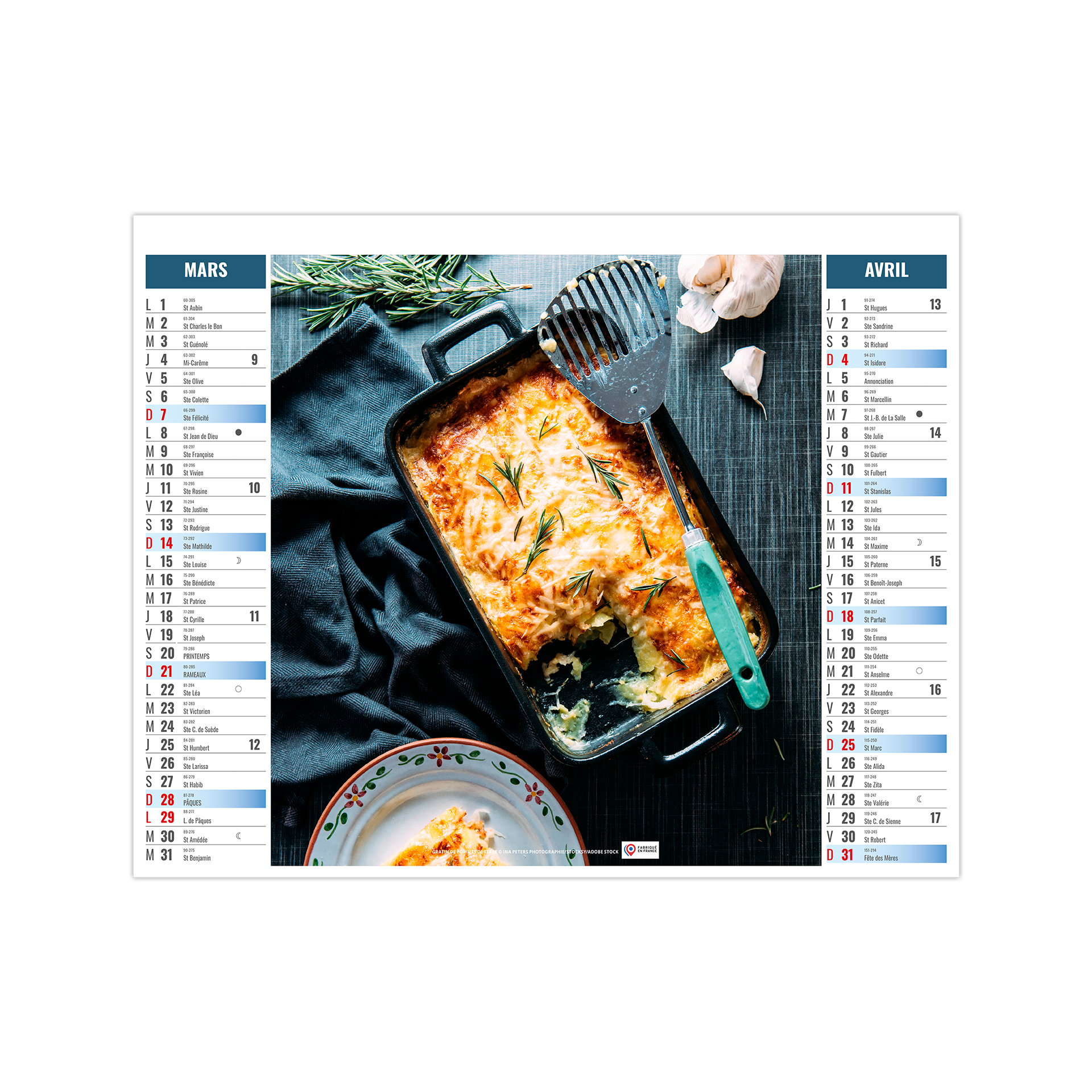 Fooding 2027 – Calendrier avec logo - vue 3