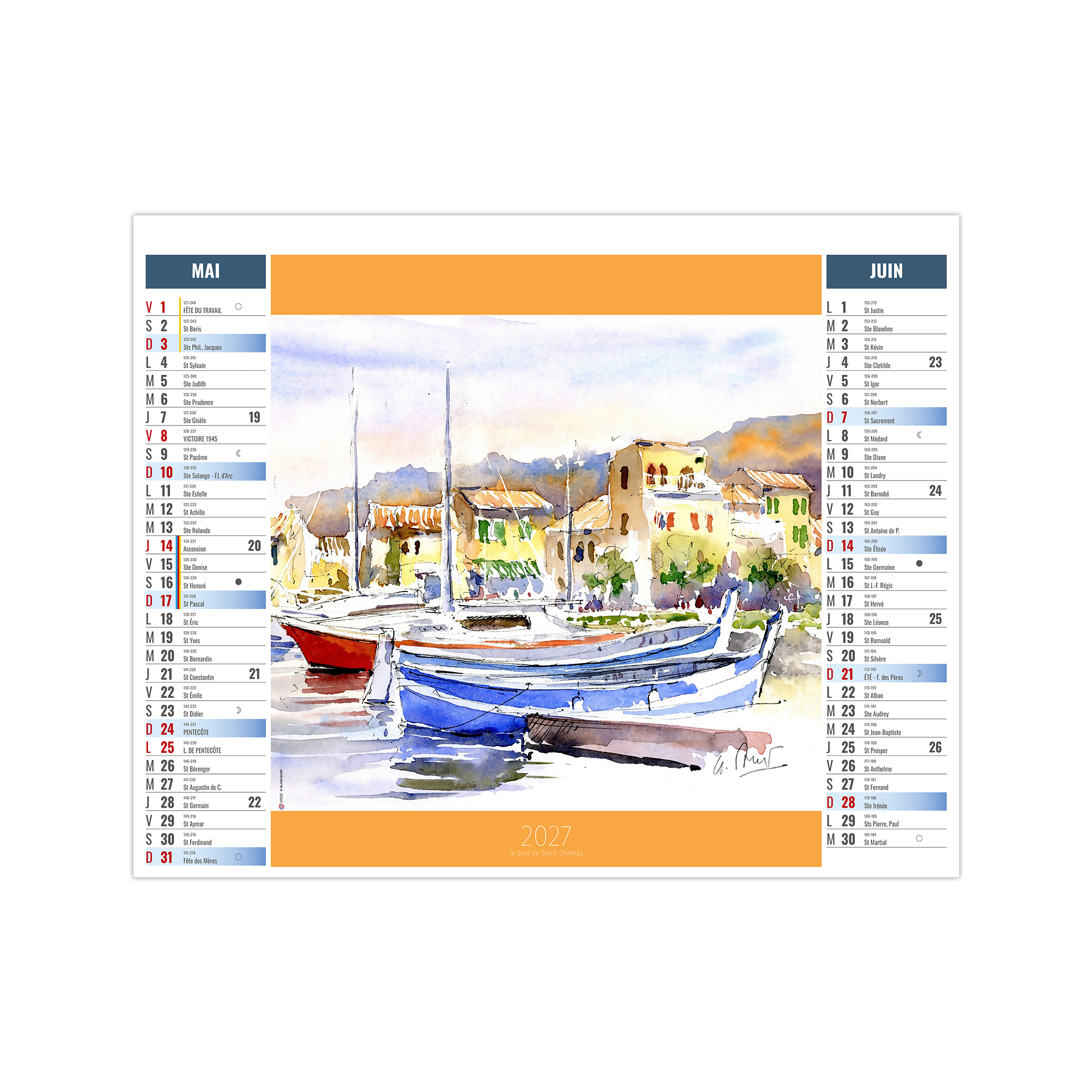Lavis 2027 – Calendrier avec logo - vue 4