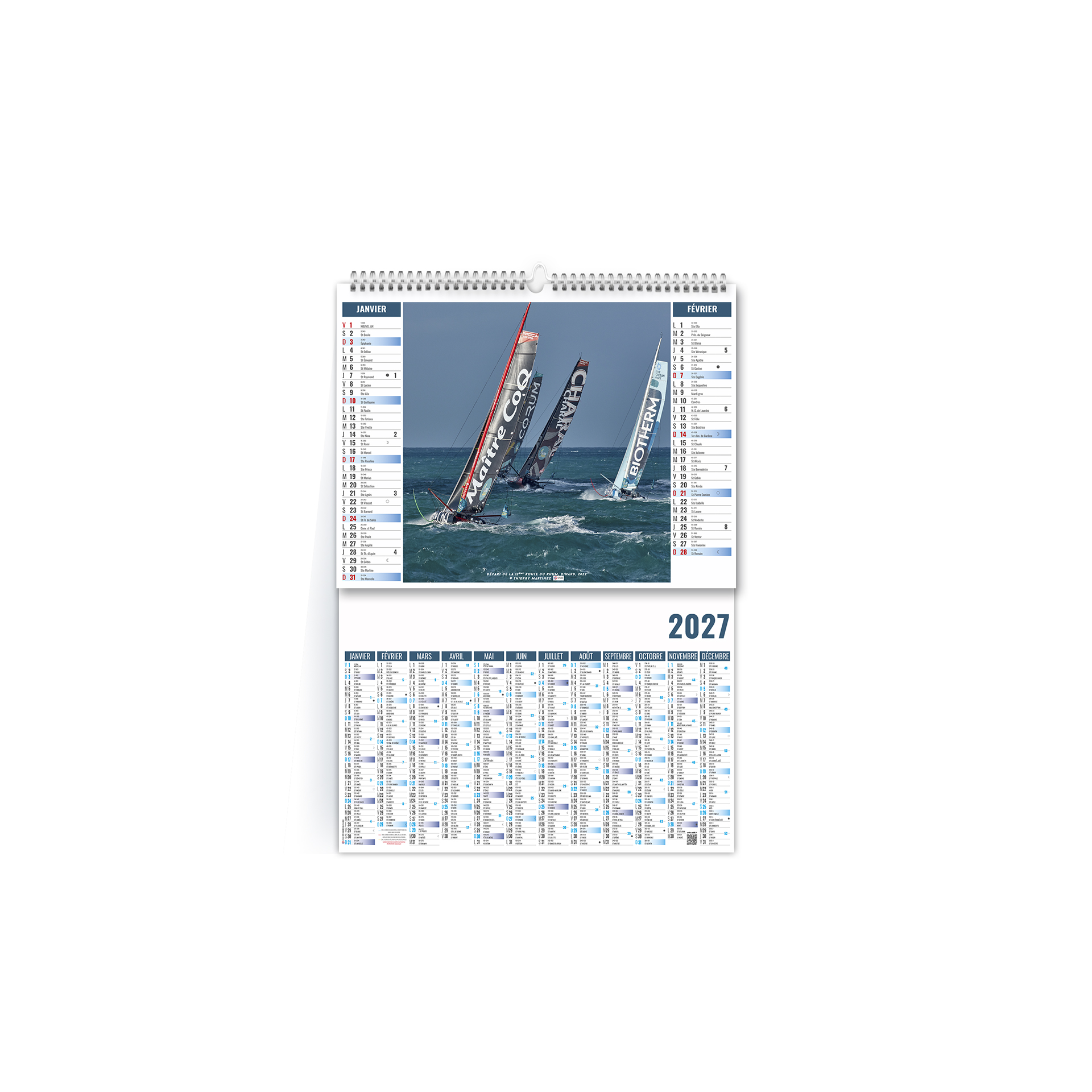 Marin 2027 – Calendrier avec logo - vue 1