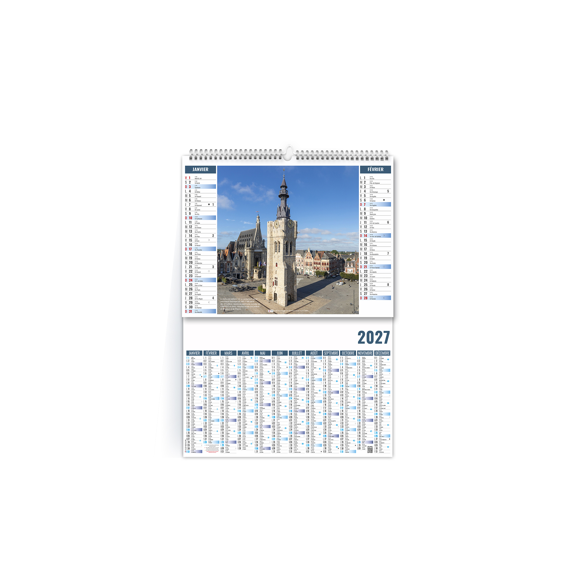 Histoire 2027 – Calendrier avec logo - vue 1