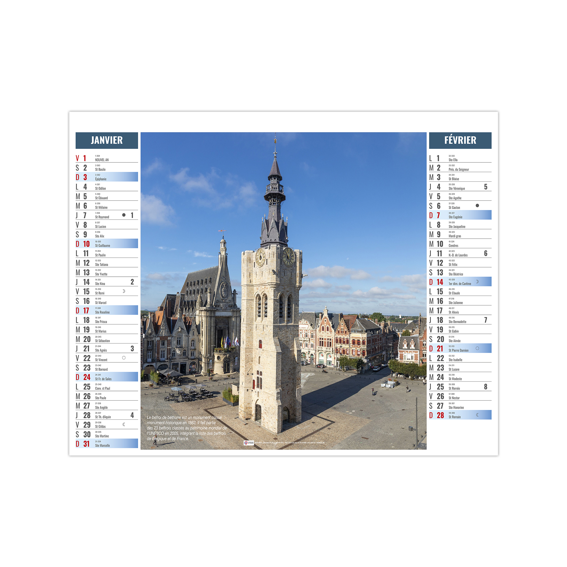 Histoire 2027 – Calendrier avec logo - vue 2