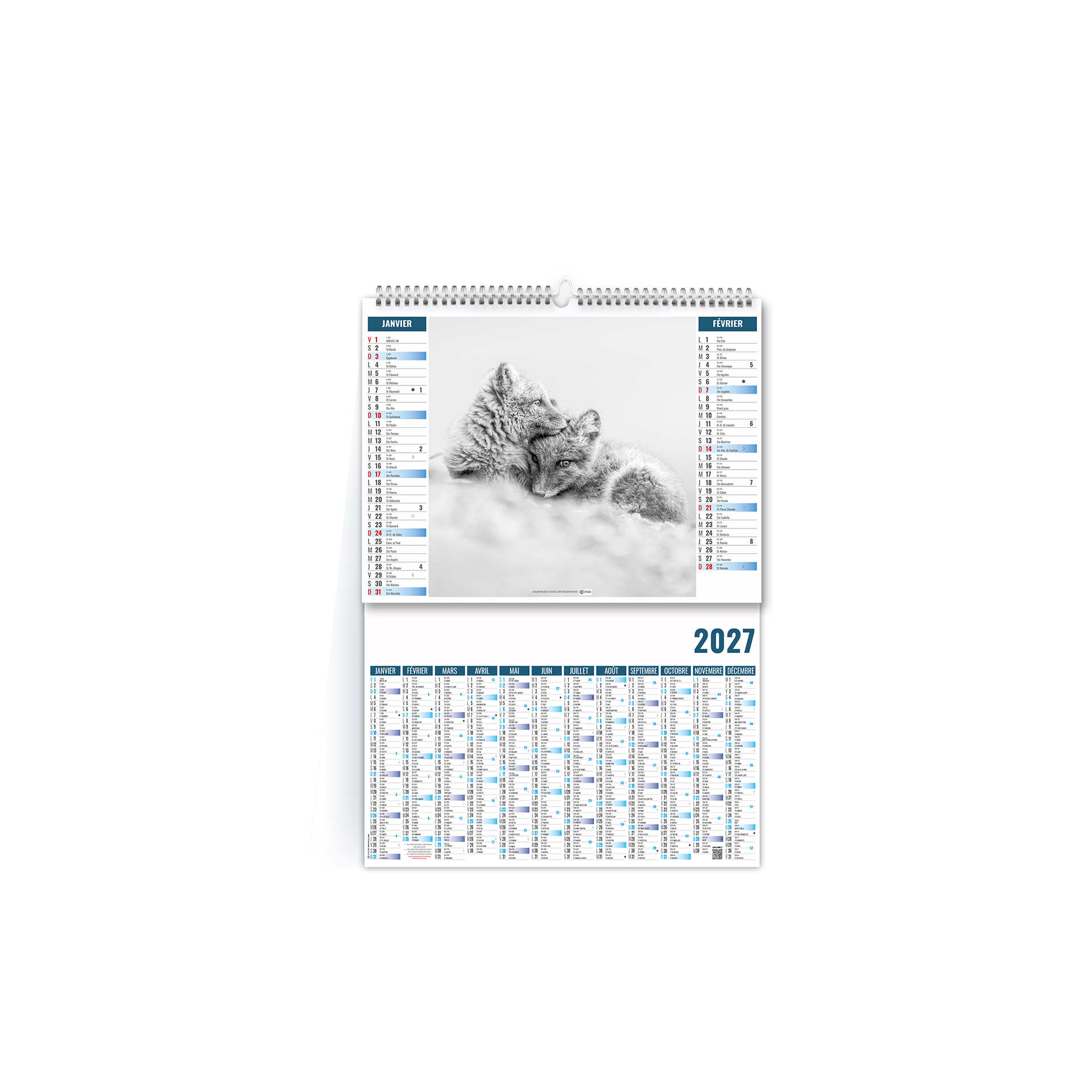 Pôle 2027 – Calendrier avec logo - vue 1