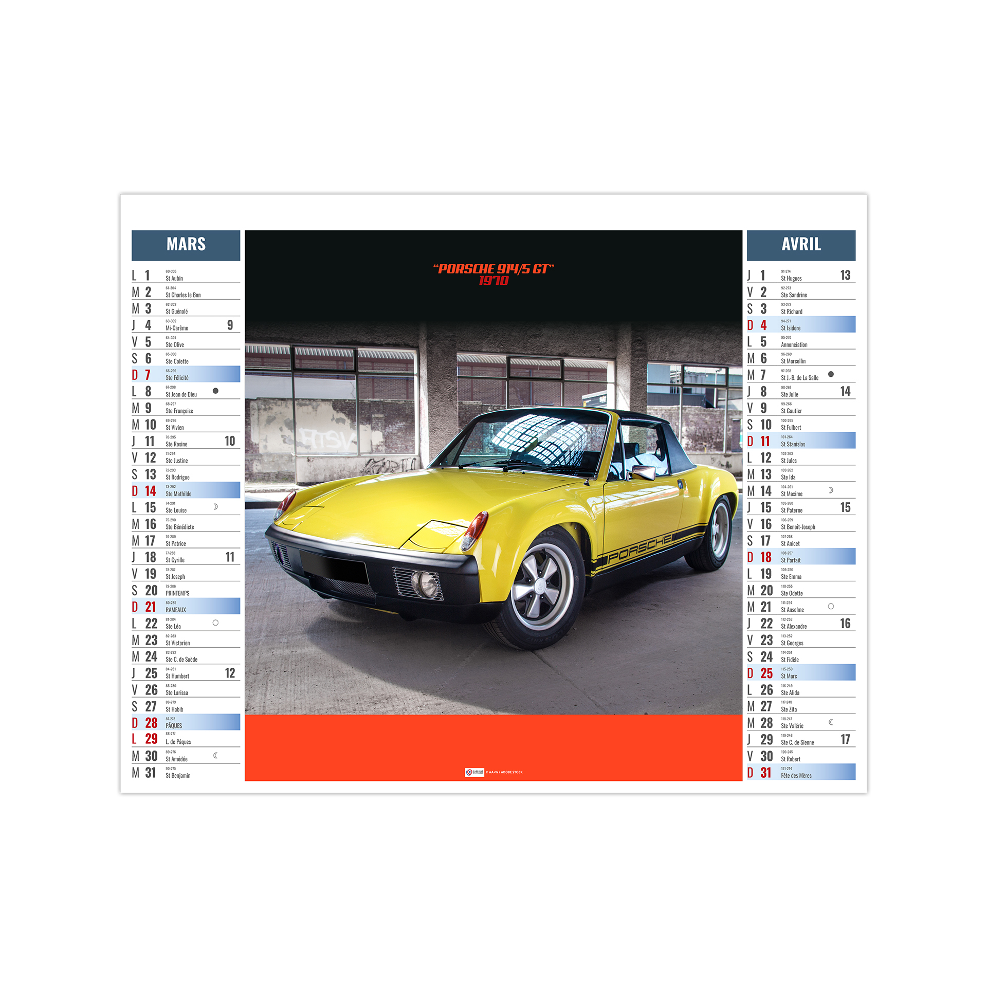 Rallye 2027 – Calendrier avec logo - vue 3