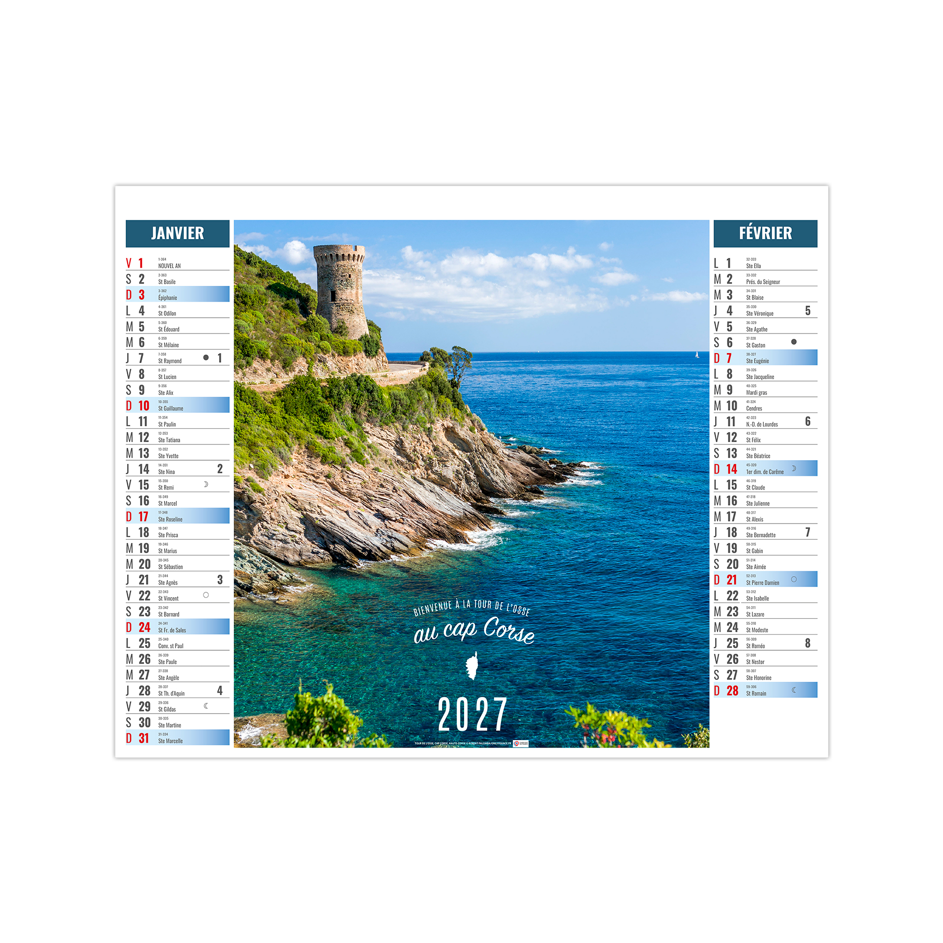 Terra DI sol 2027 – Calendrier avec logo - vue 2