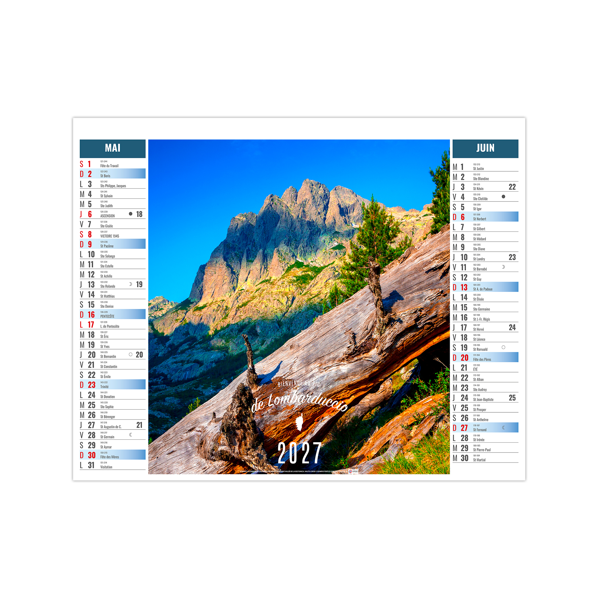 Terra DI sol 2027 – Calendrier avec logo - vue 4