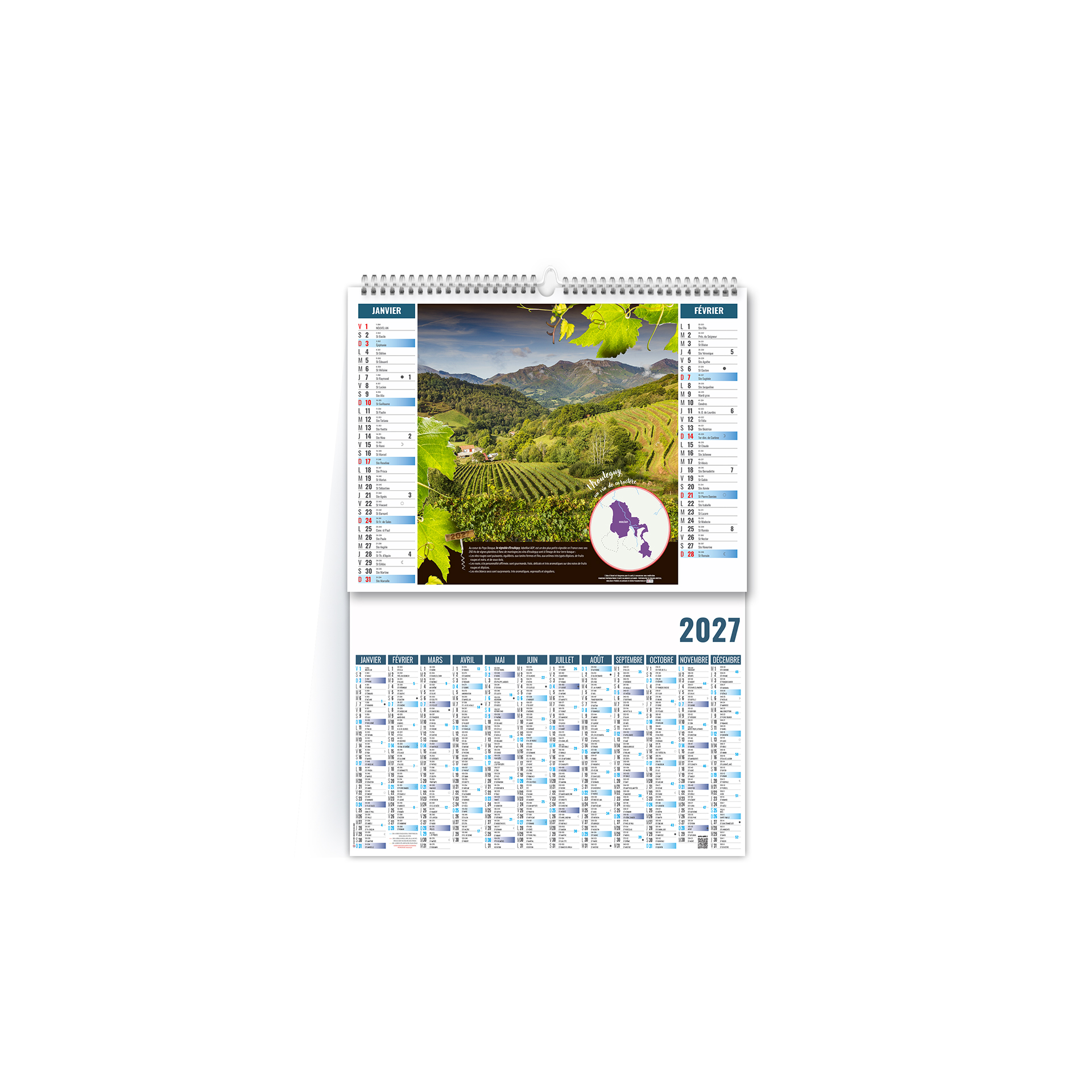 Terroir 2027 – Calendrier avec logo - vue 1