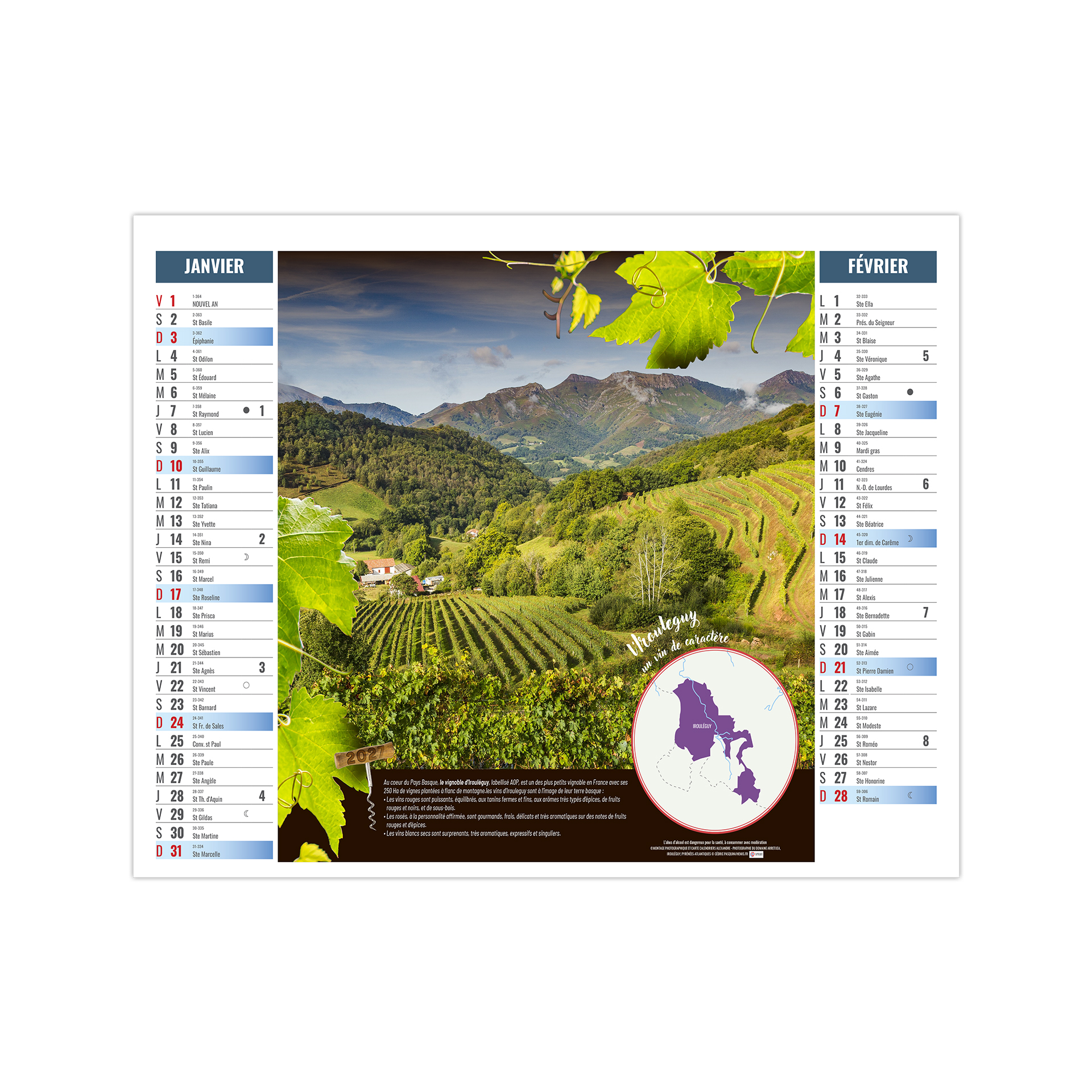Terroir 2027 – Calendrier avec logo - vue 2