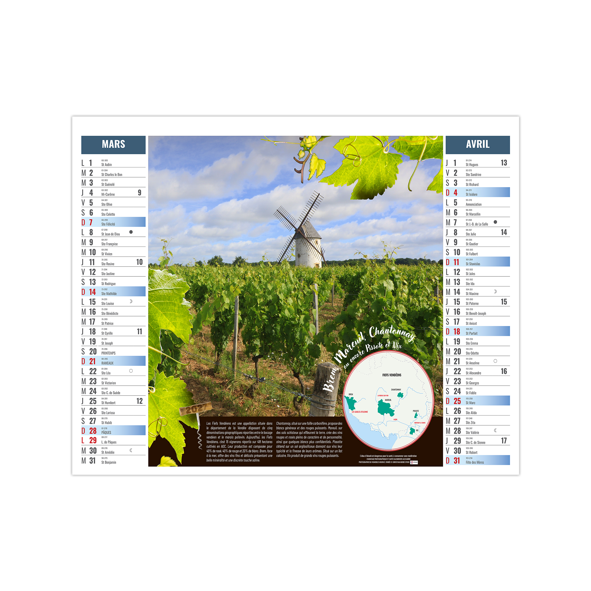 Terroir 2027 – Calendrier avec logo - vue 3