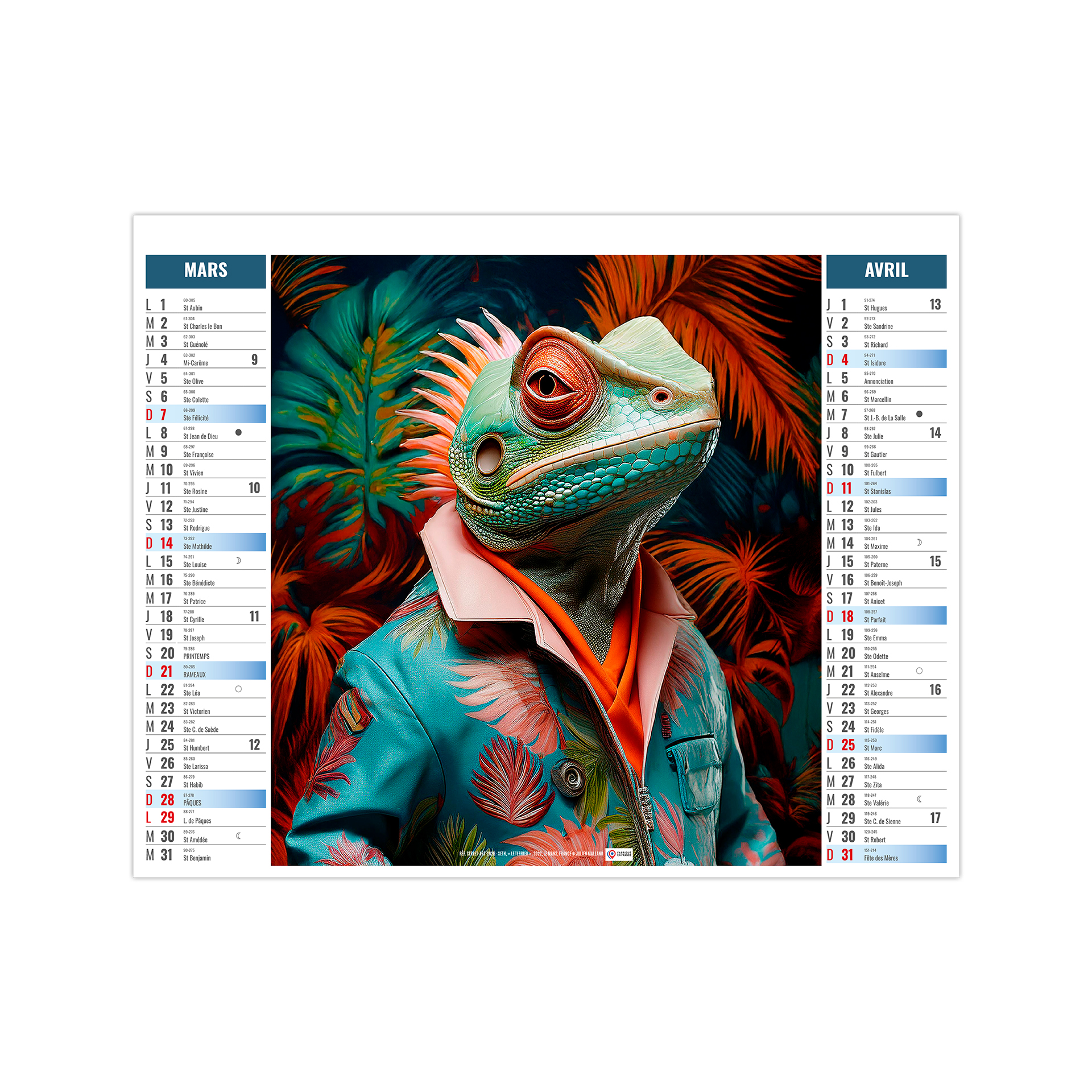 Urbain 2027 – Calendrier avec logo - vue 3