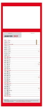 Plaque 1 Vue Simple Bleu 2021 calendrier 2021 mensuel sur plaque