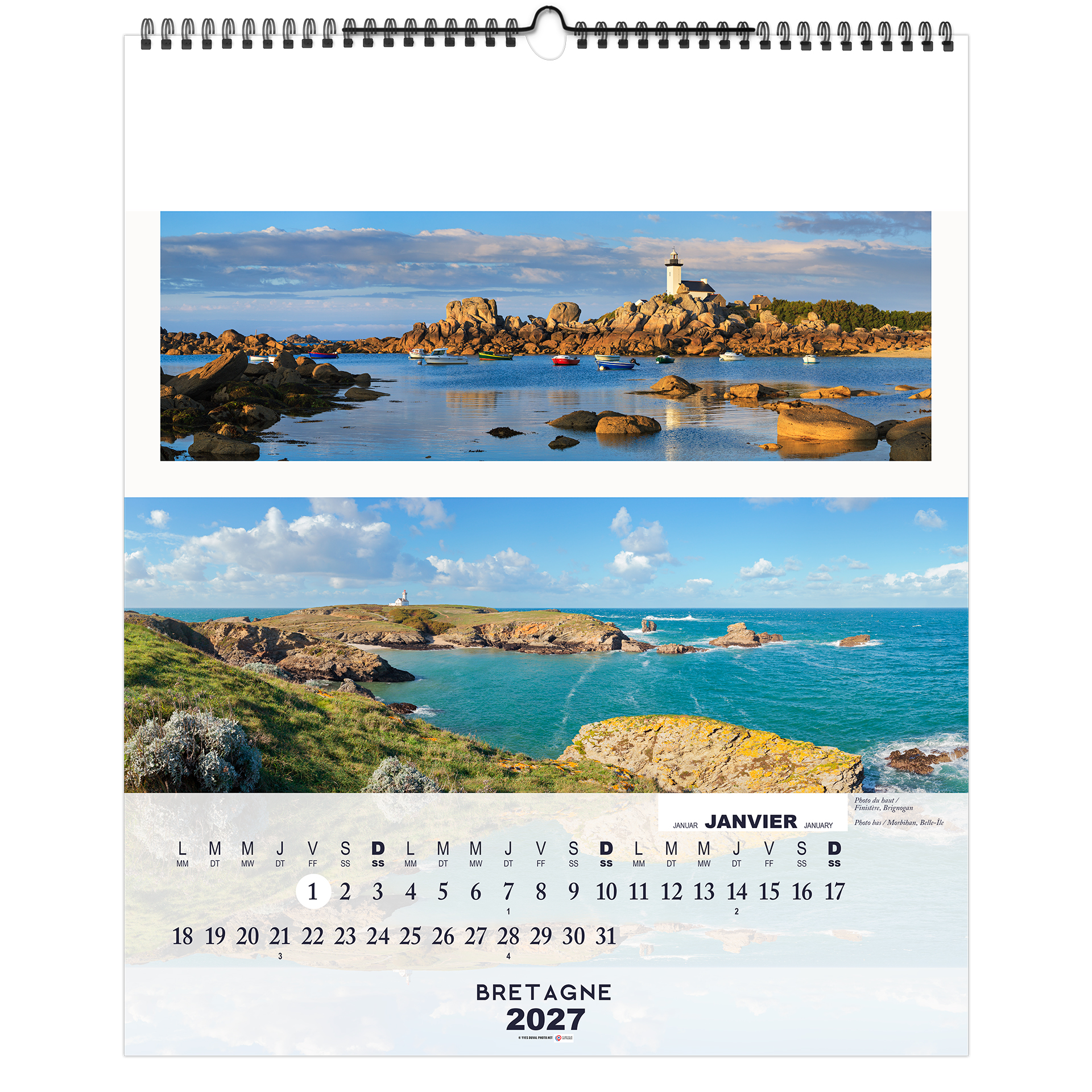 La france panoramique 2027 – Calendrier avec logo - vue 3