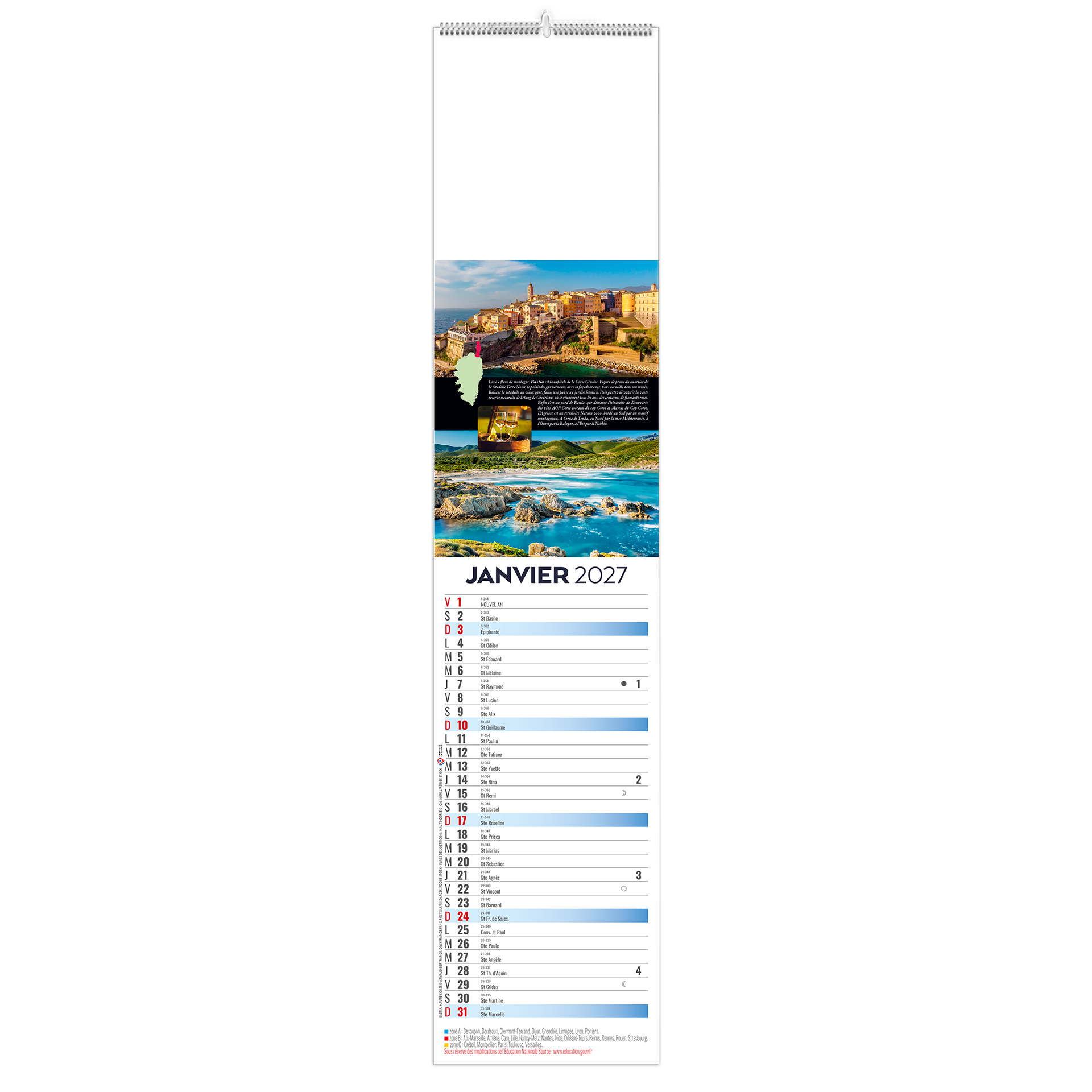 Île 2027 – Calendrier avec logo - vue 1