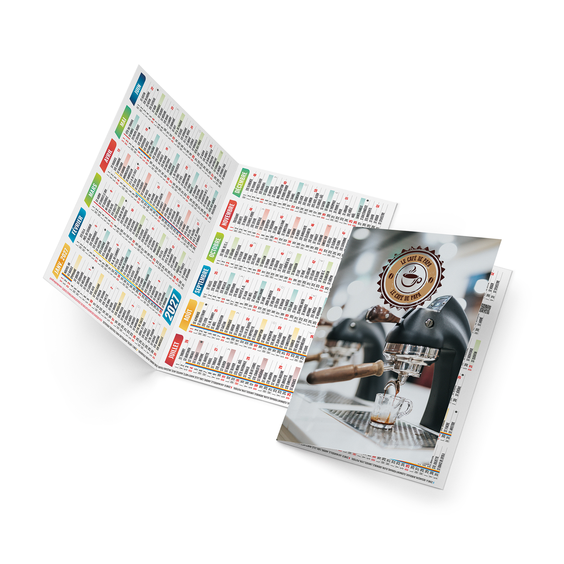 Poche creation 2027 – Calendrier avec logo