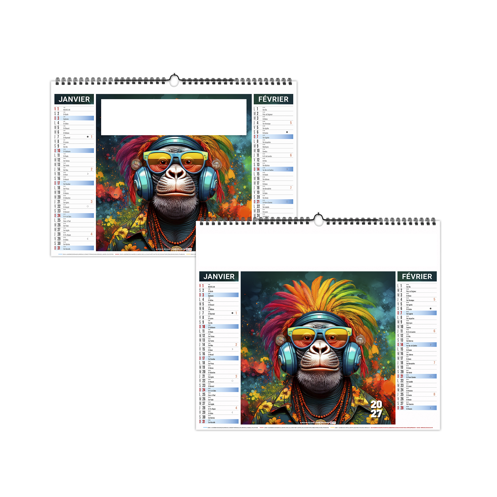 Fresque 2027 – Calendrier avec logo - vue 1