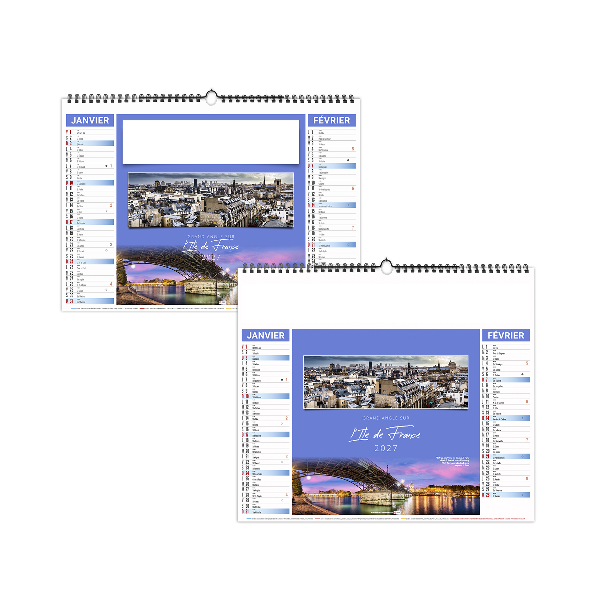 Panorama 2027 – Calendrier avec logo - vue 1
