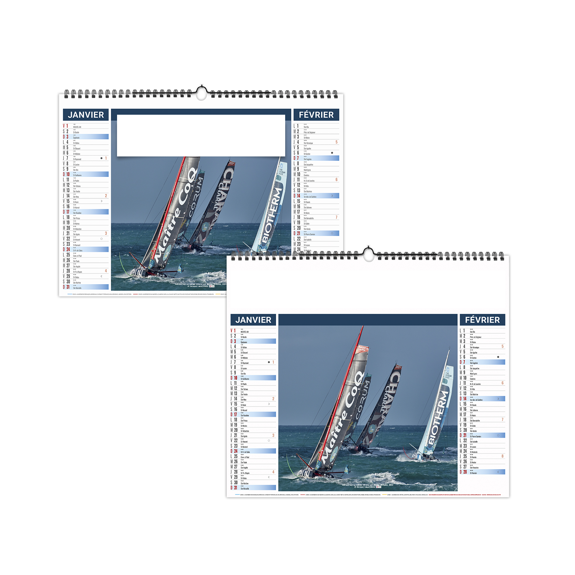 Tribord 2027 – Calendrier avec logo - vue 1
