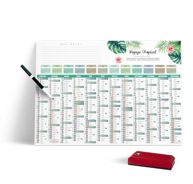 Calendrier Planning Effacable 2021 Personnalisable calendrier effacable 2021