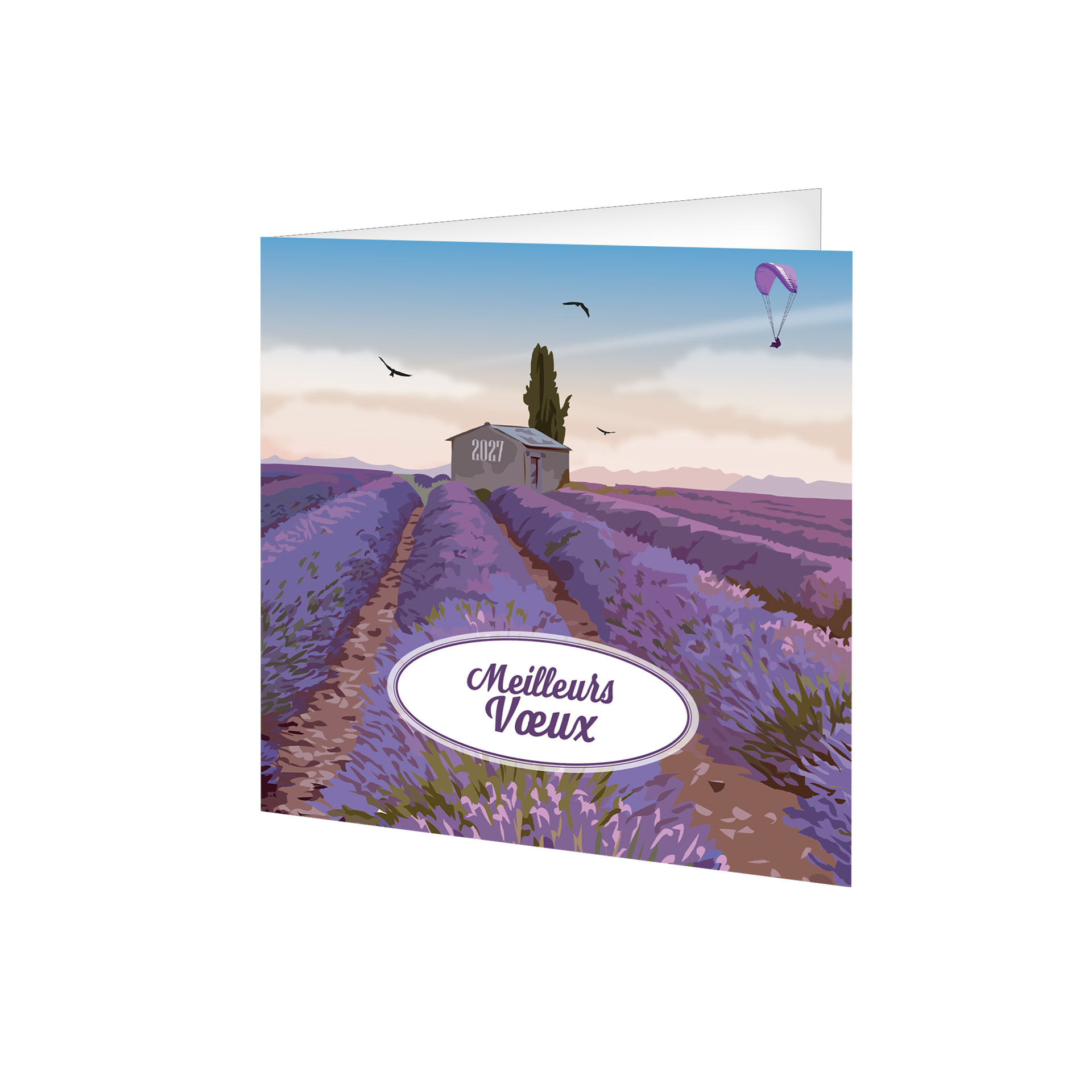 Vintage 2027 – Calendrier avec logo - vue 1